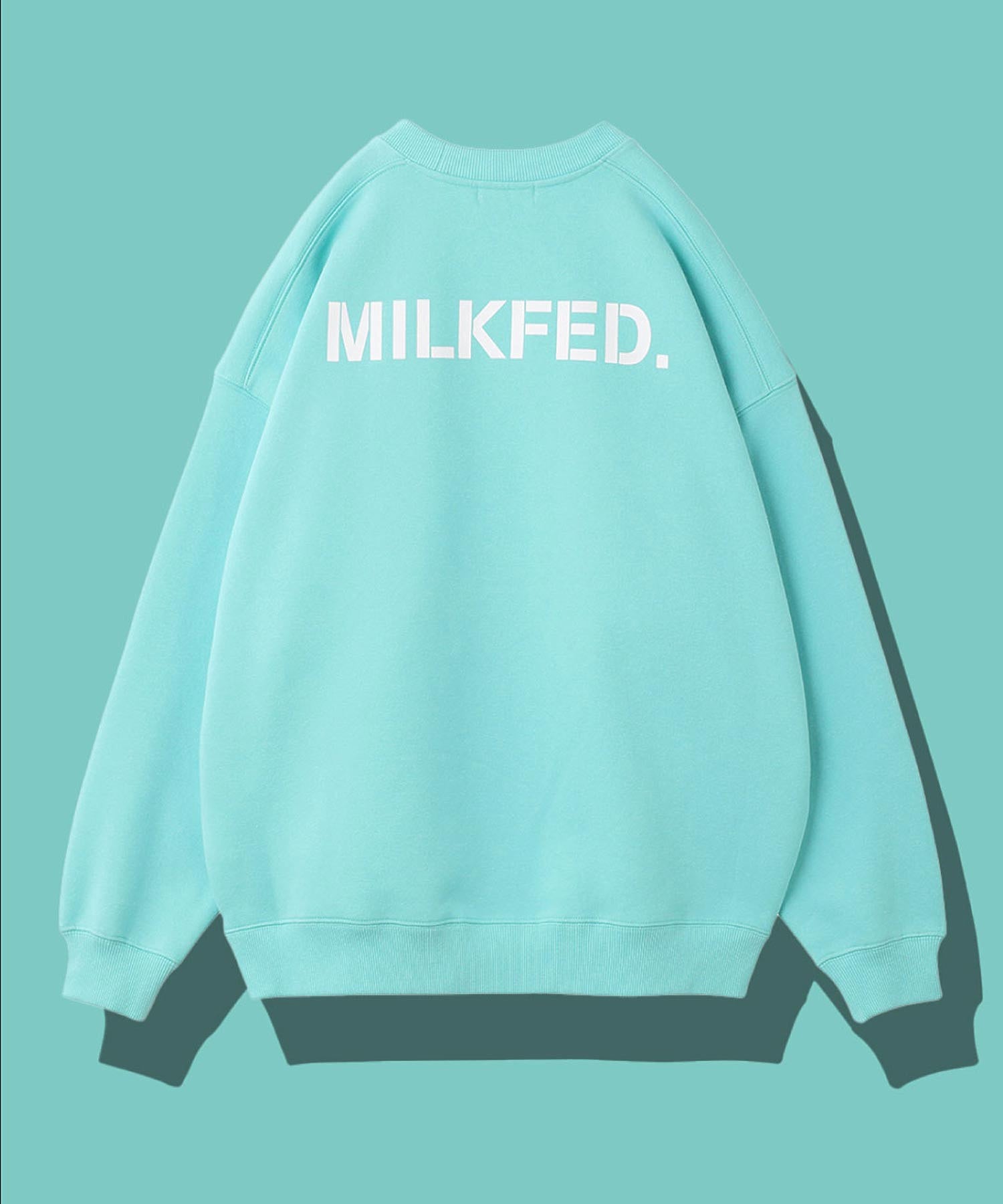 EMBROIDERED BAR BIG SWEAT TOP LIMITED COLOR MILKFED.