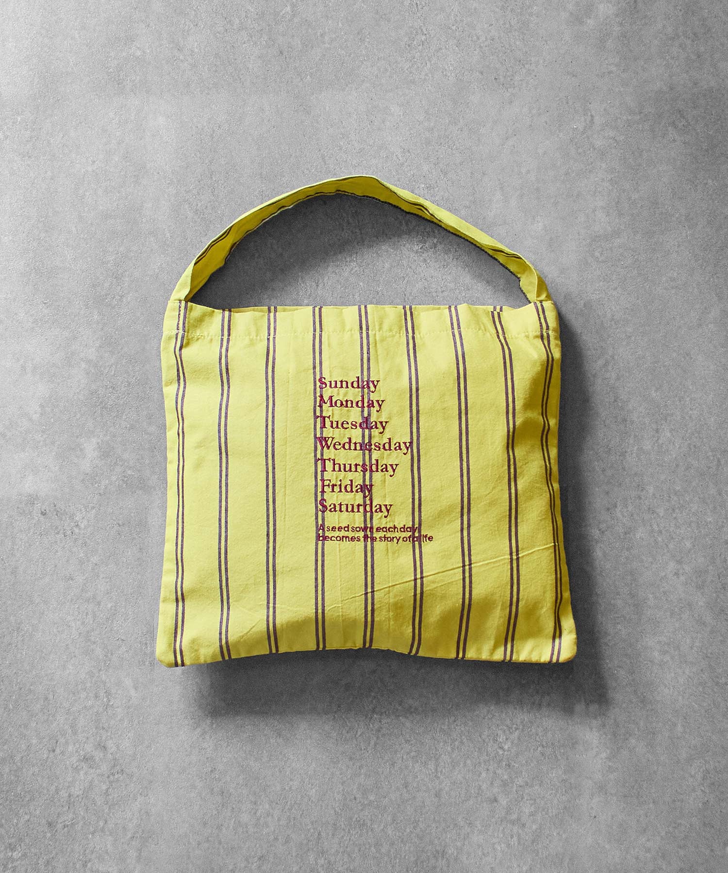 beej/STRIPE FABRIC OSBAG