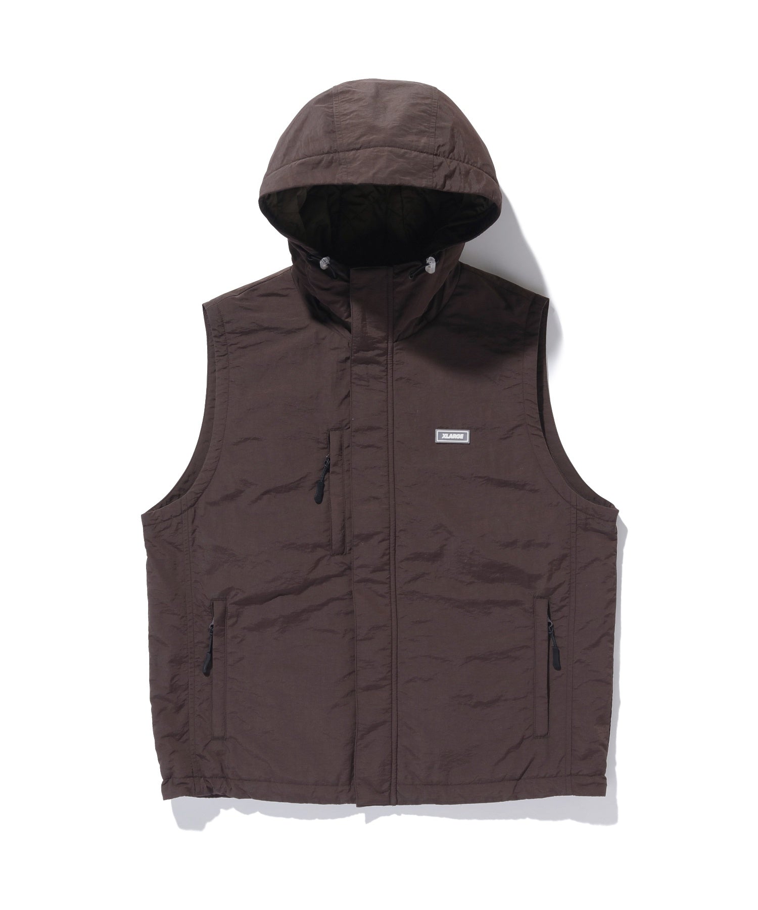 NYLON HOODED VEST