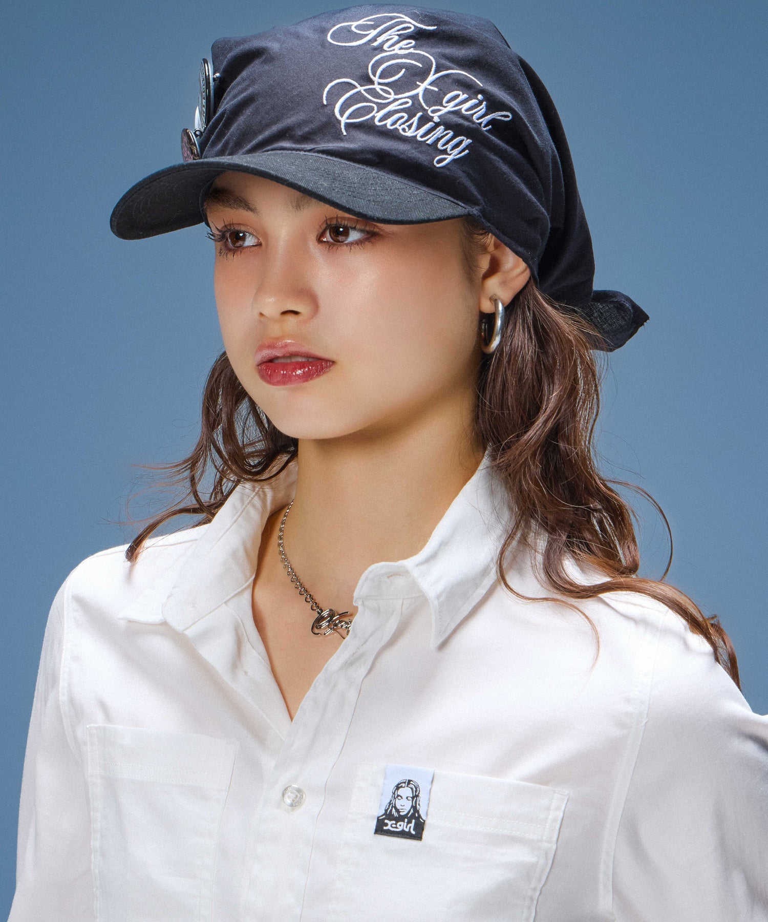 FACE LABEL L/S COMPACT SHIRT