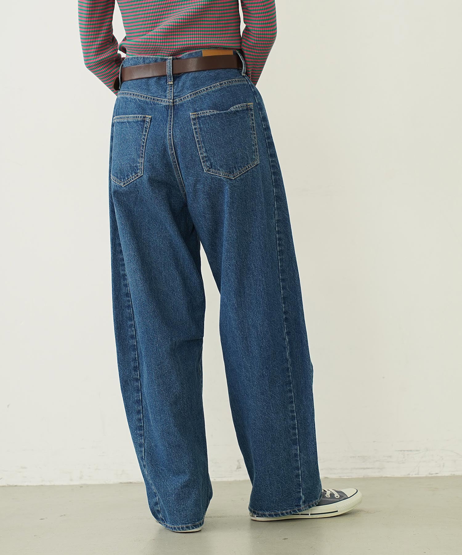 WIDE LEG DENIM PANTS