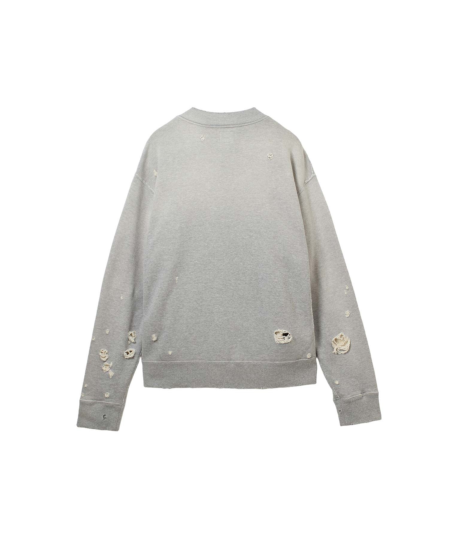 NEEDLES/DECONSTRUCTED ZIPPED SWEAT