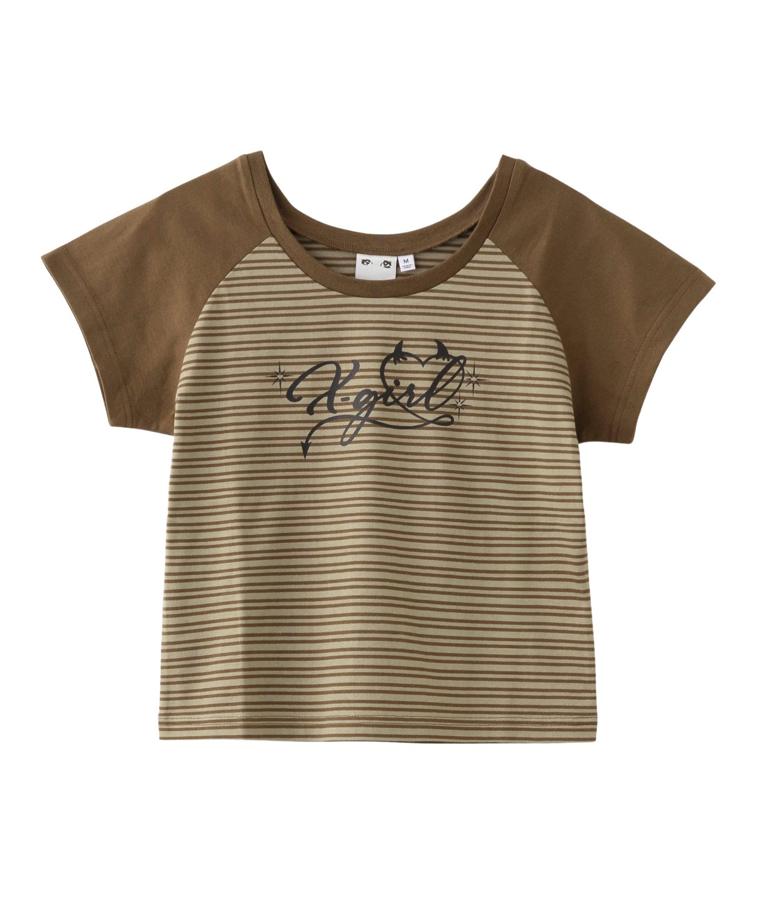 STRIPED RAGLAN BABY TEE