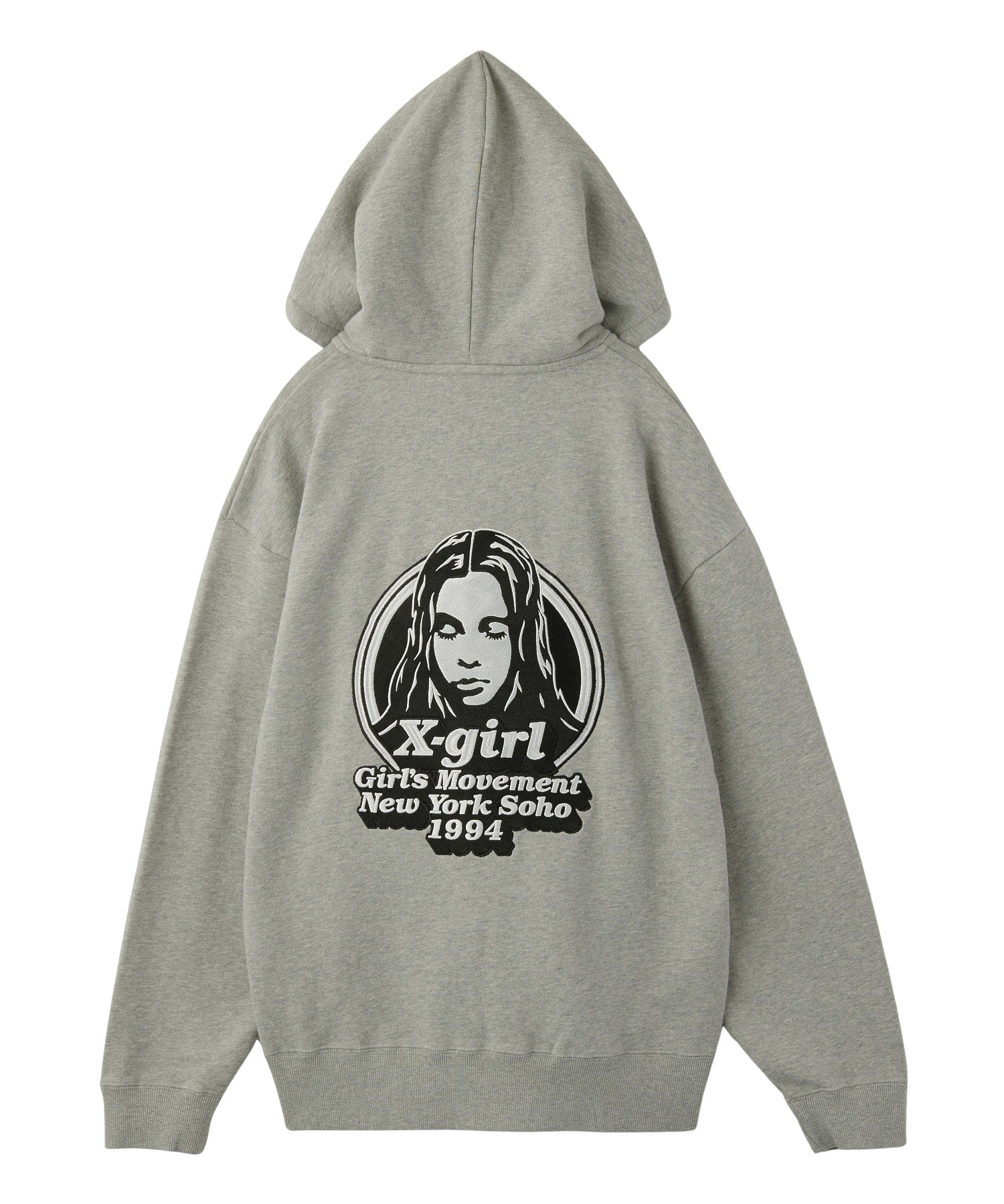 MESSAGE AND FACE ZIP UP SWEAT HOODIE