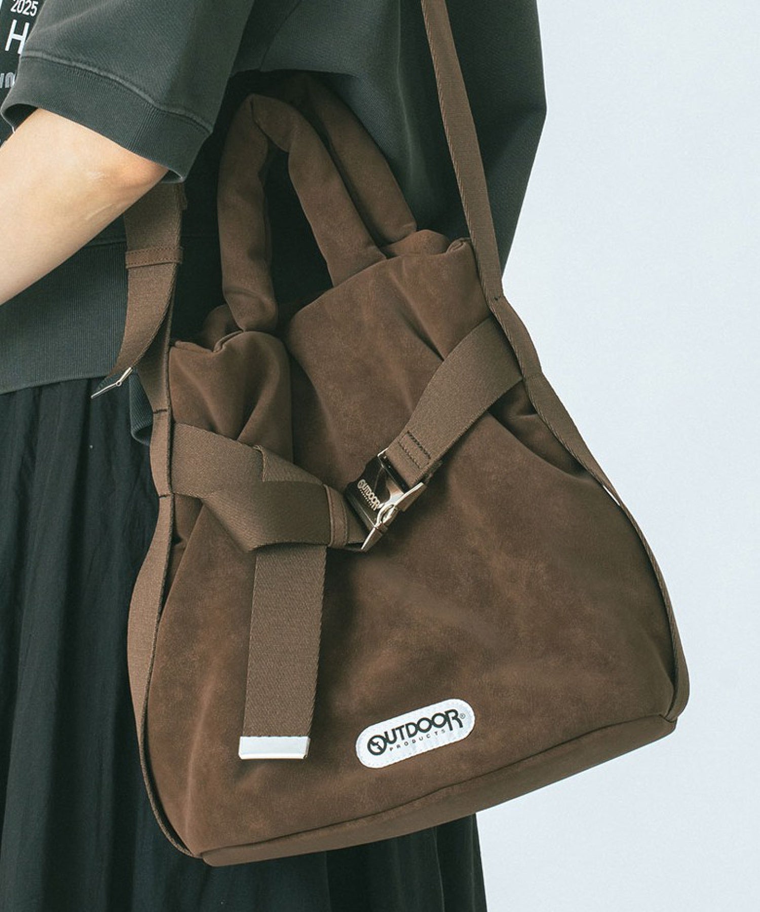 【ブルー・ブラウンROSE BUD別注カラー】OUTDOOR PRODUCTS/2WAY BELT BAG