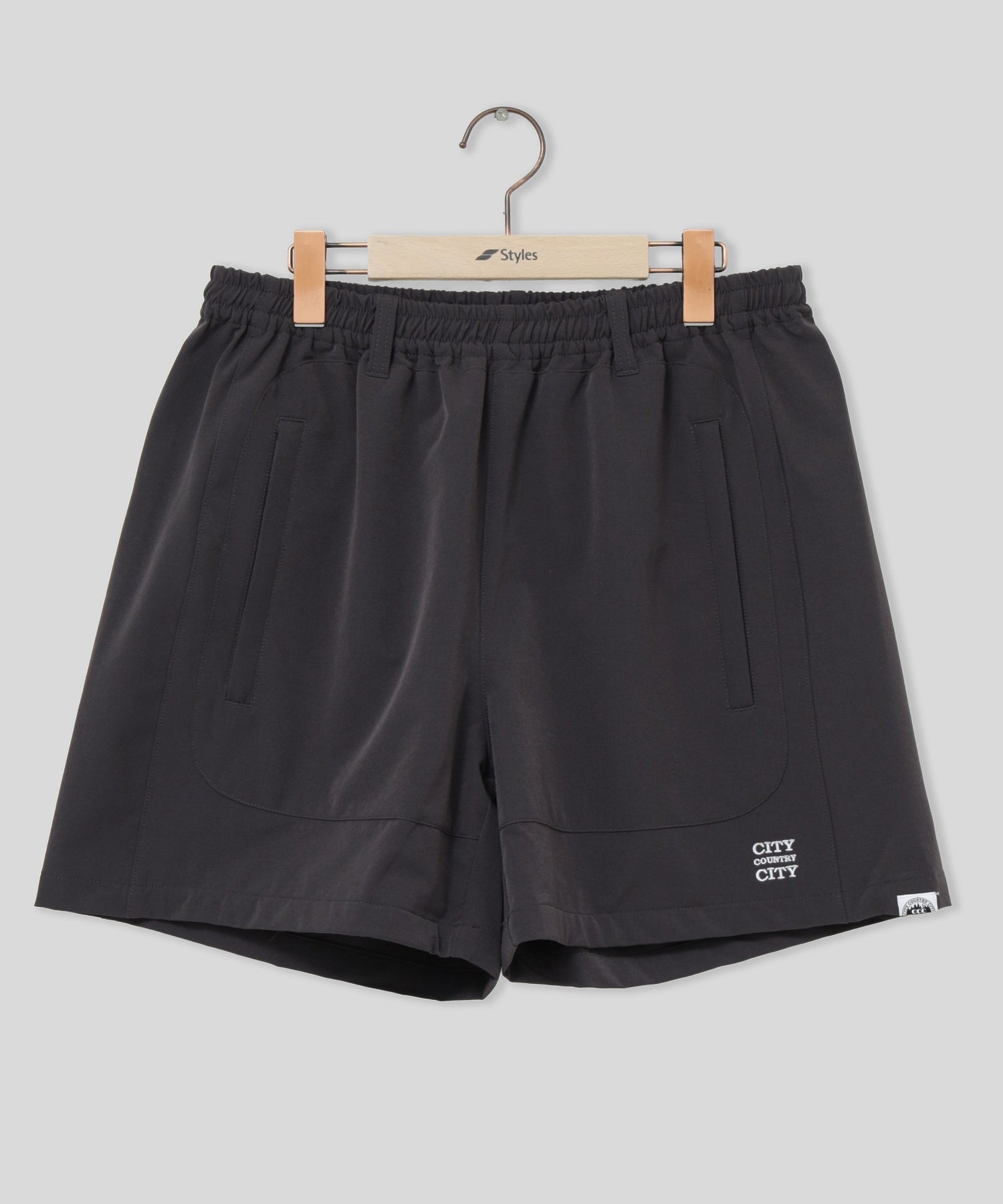 CCC/シティーカントリーシティー/EMBROIDERED LOGO STRECH NYLON EASY SHORTS 261P005