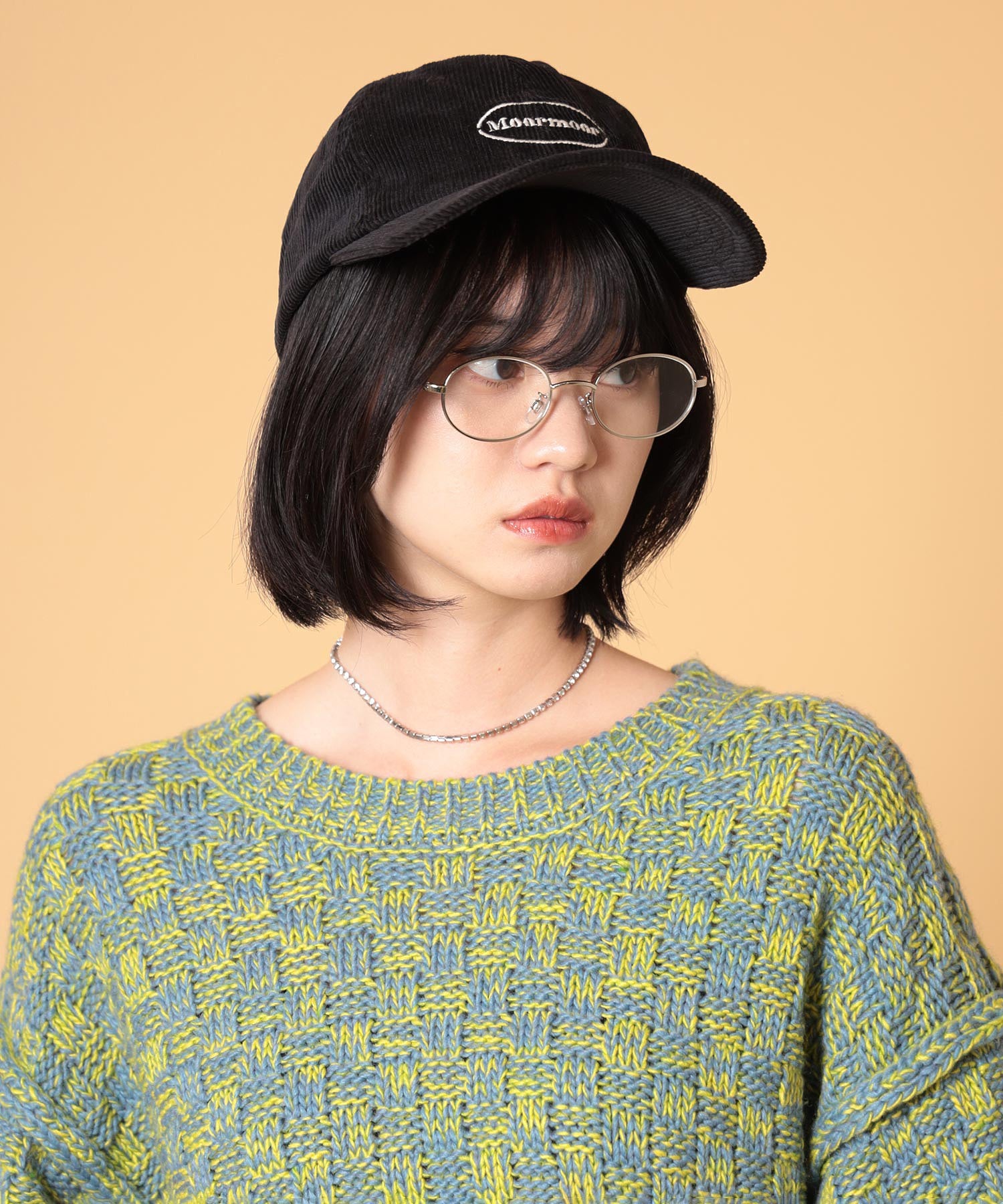 コーデュロイロゴキャップ