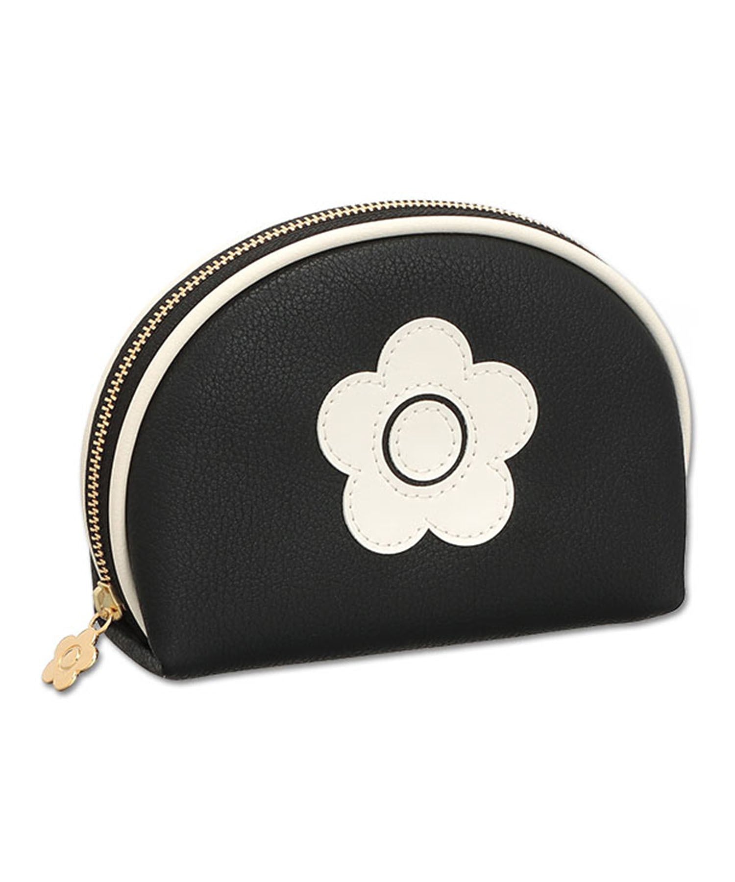 MARY QUANT/ENAMEL DAISY ROUND POUCH