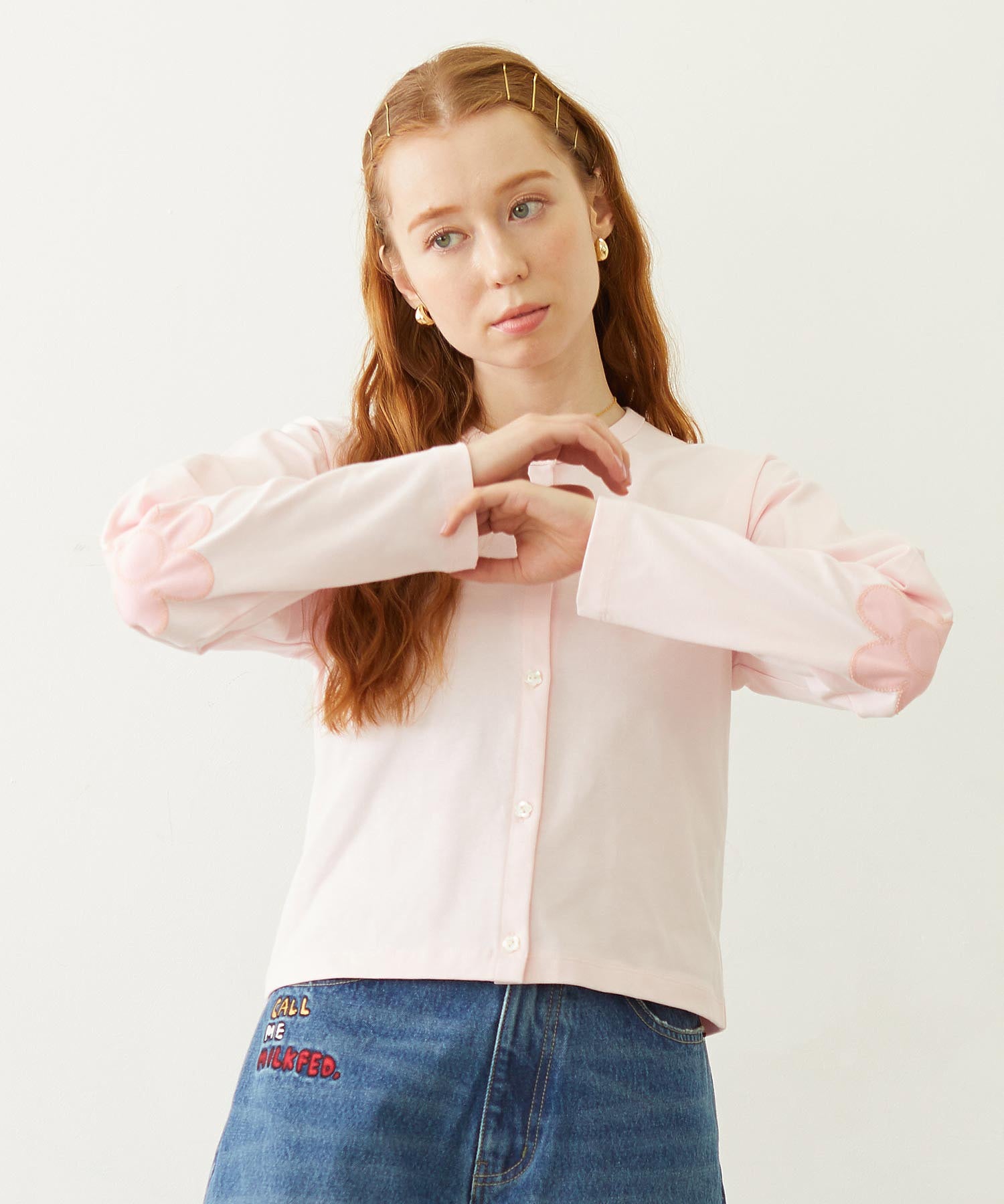 FLOWER ELBOW CARDIGAN