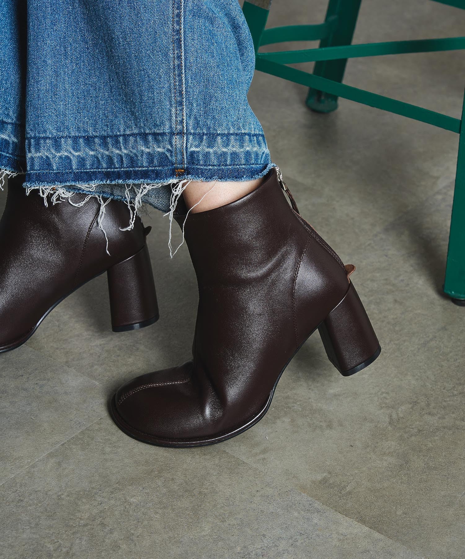 REMME/LEATHER SHORT BOOTS
