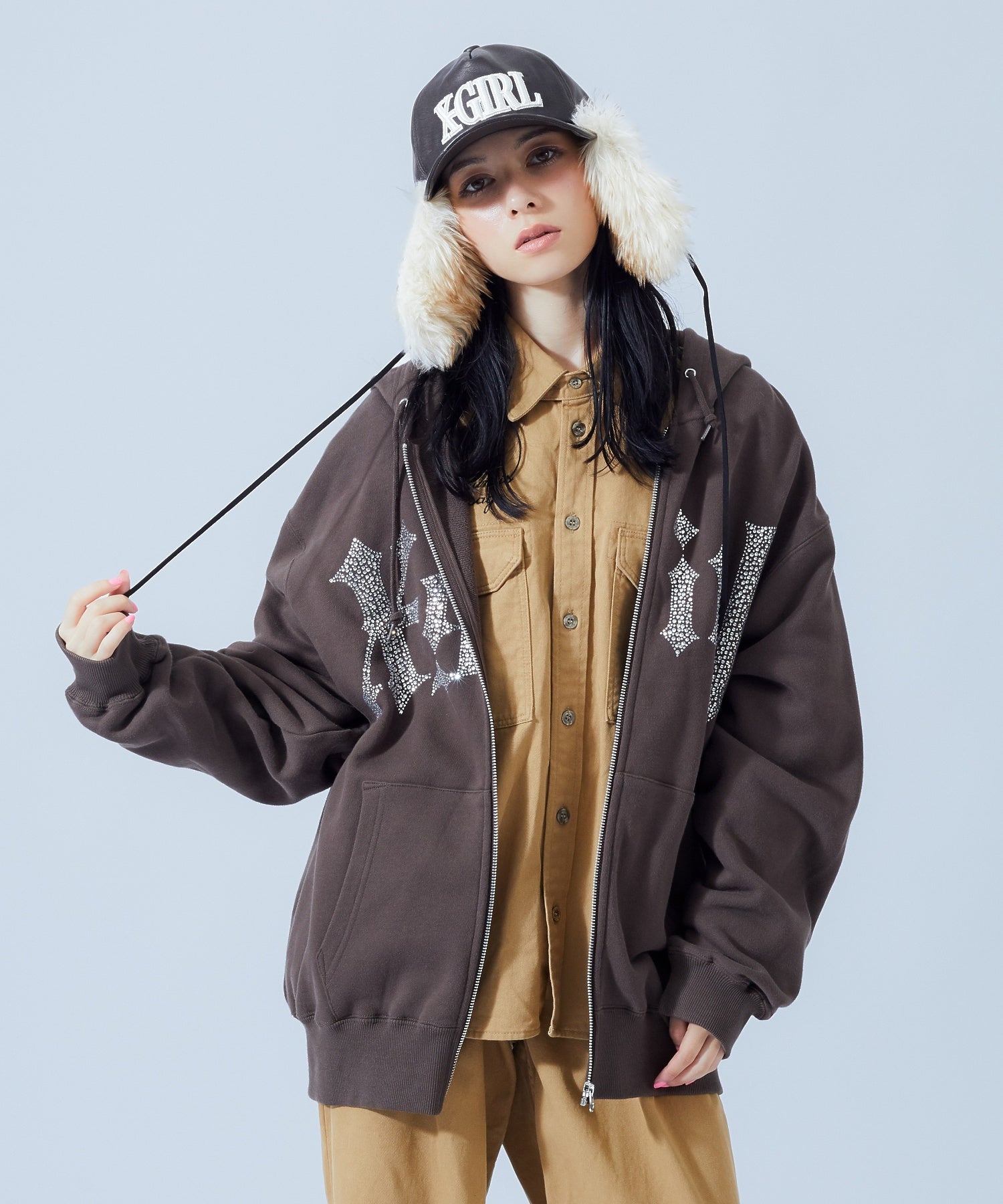 FACE LABEL WORK L/S SHIRT
