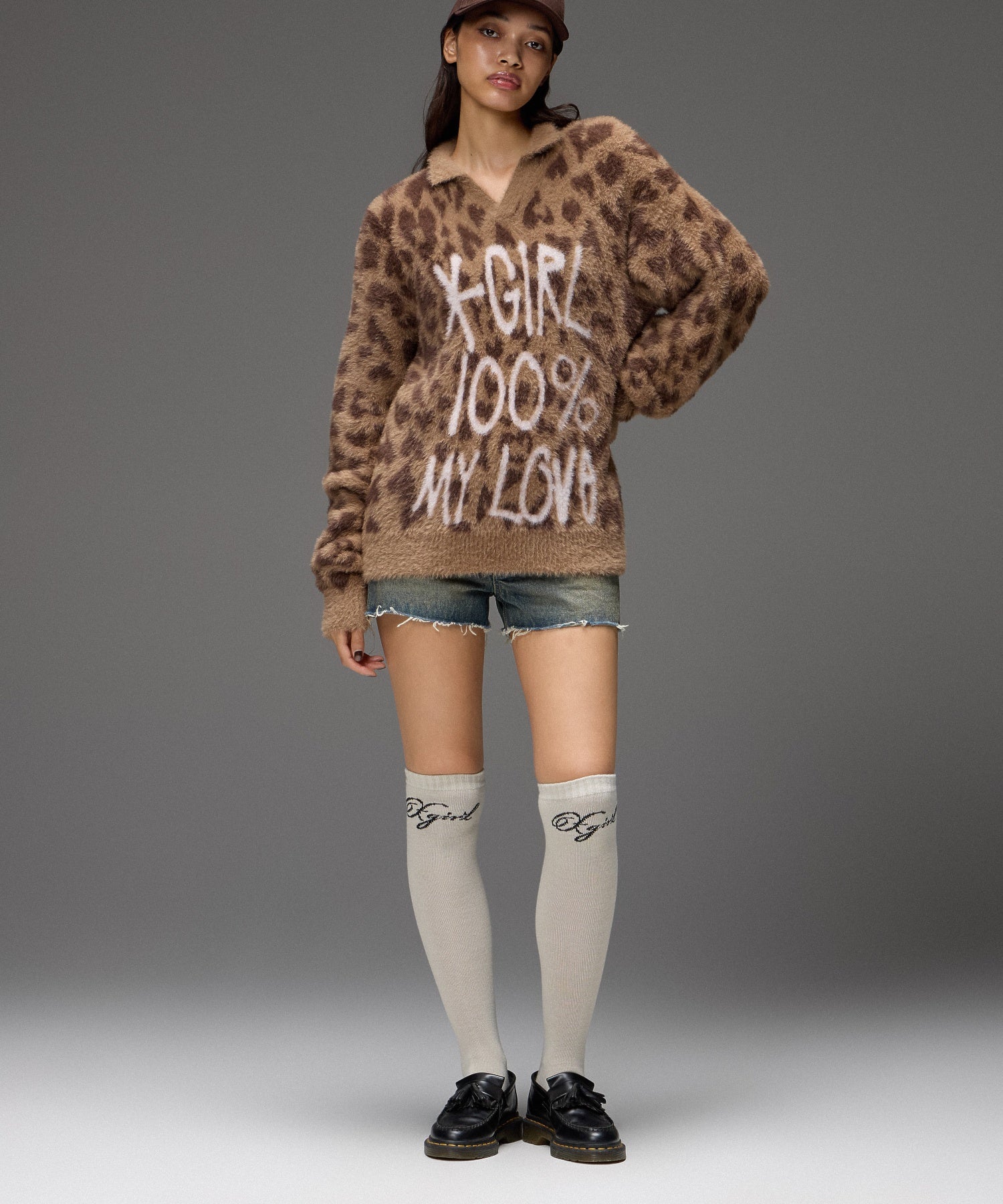 SCRIPT LOGO HIGH SOCKS