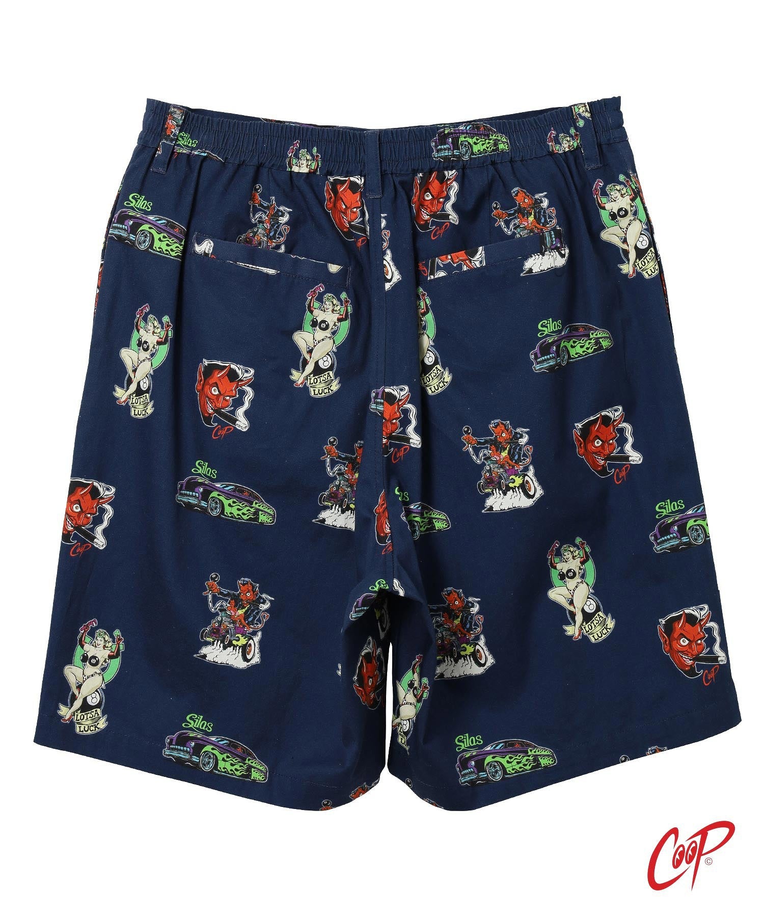 SILASxCOOP ALL OVER  PATTERN SHORT PANTS