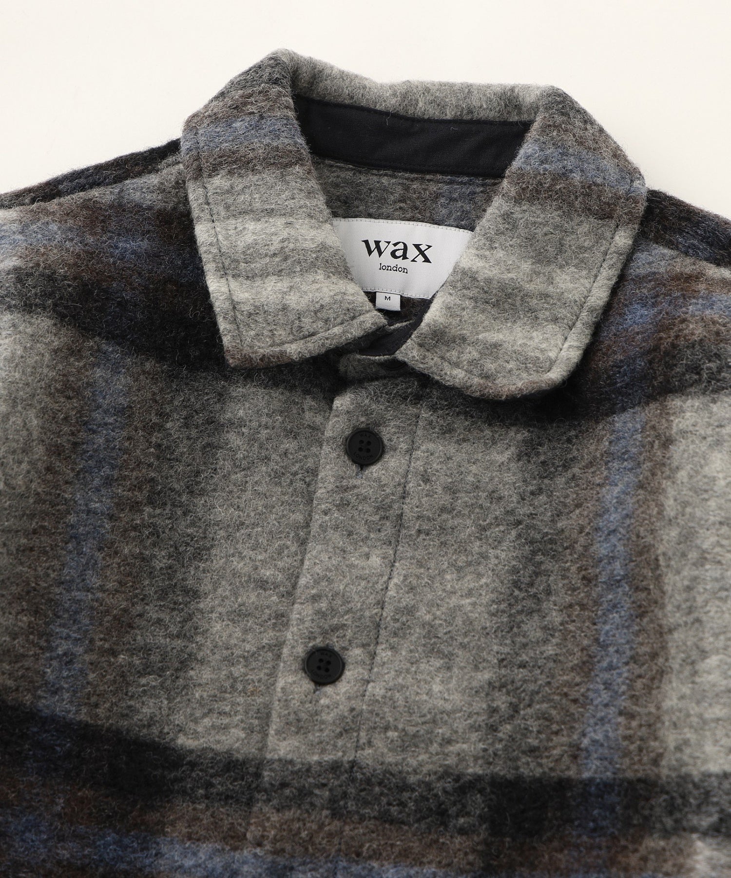 WAX LONDON/ワックスロンドン/NOLAN OVERSHIRT | WOOL CHECK AW25-OSH-NOL-BZF-GBL