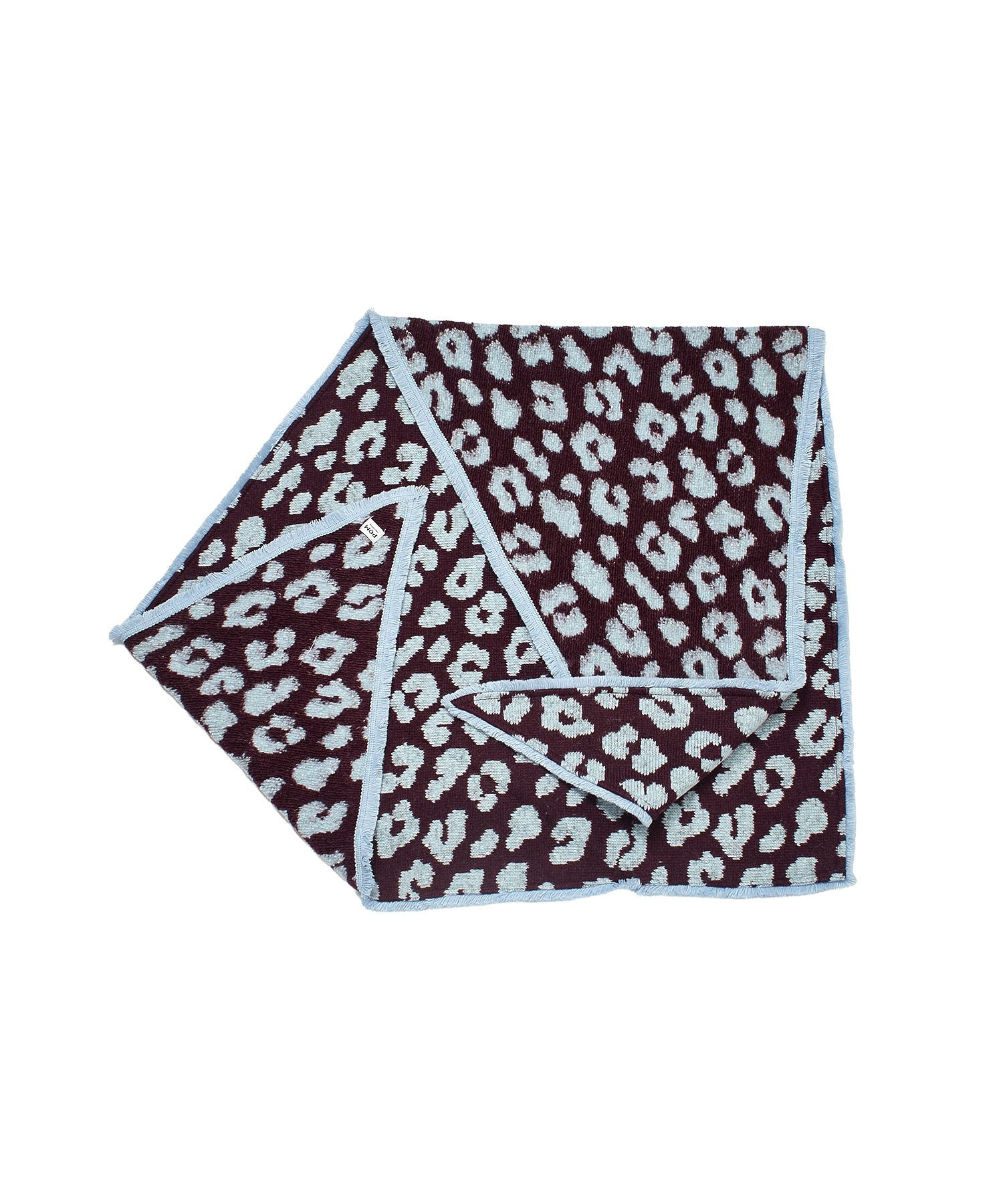 POM/SHAWL LEOPARD PLUM