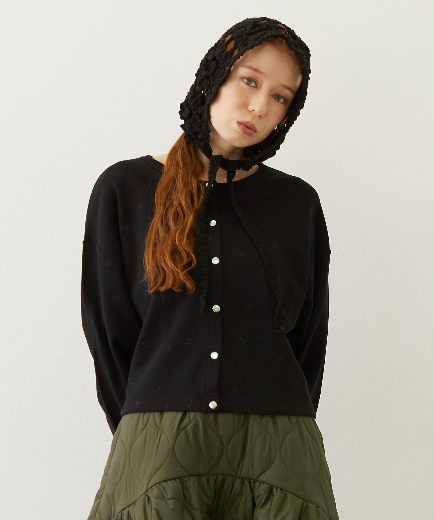 EMBROIDERY SWEAT JACKET