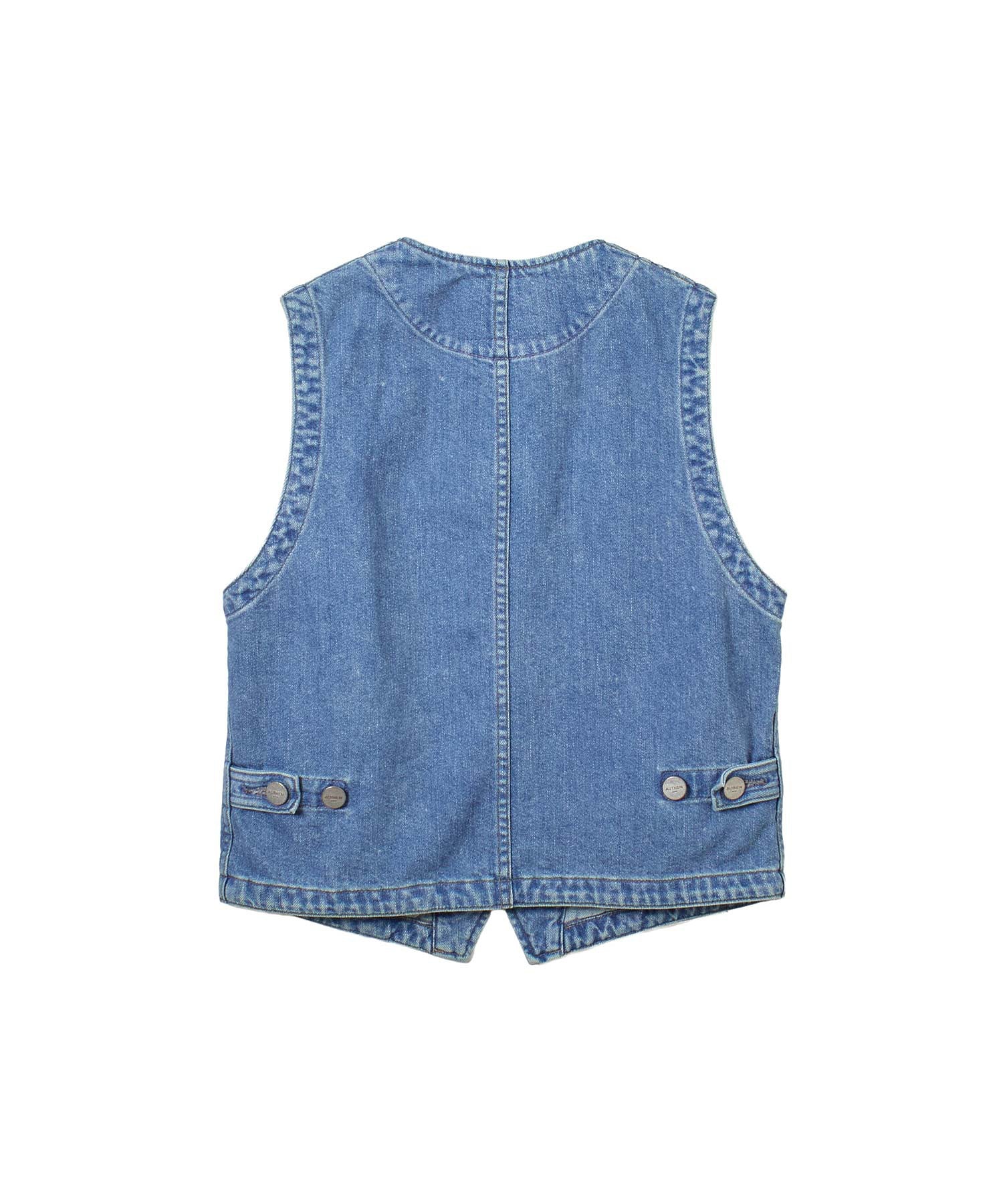 AUTHEN/SLIKNIZED DENIM VEST