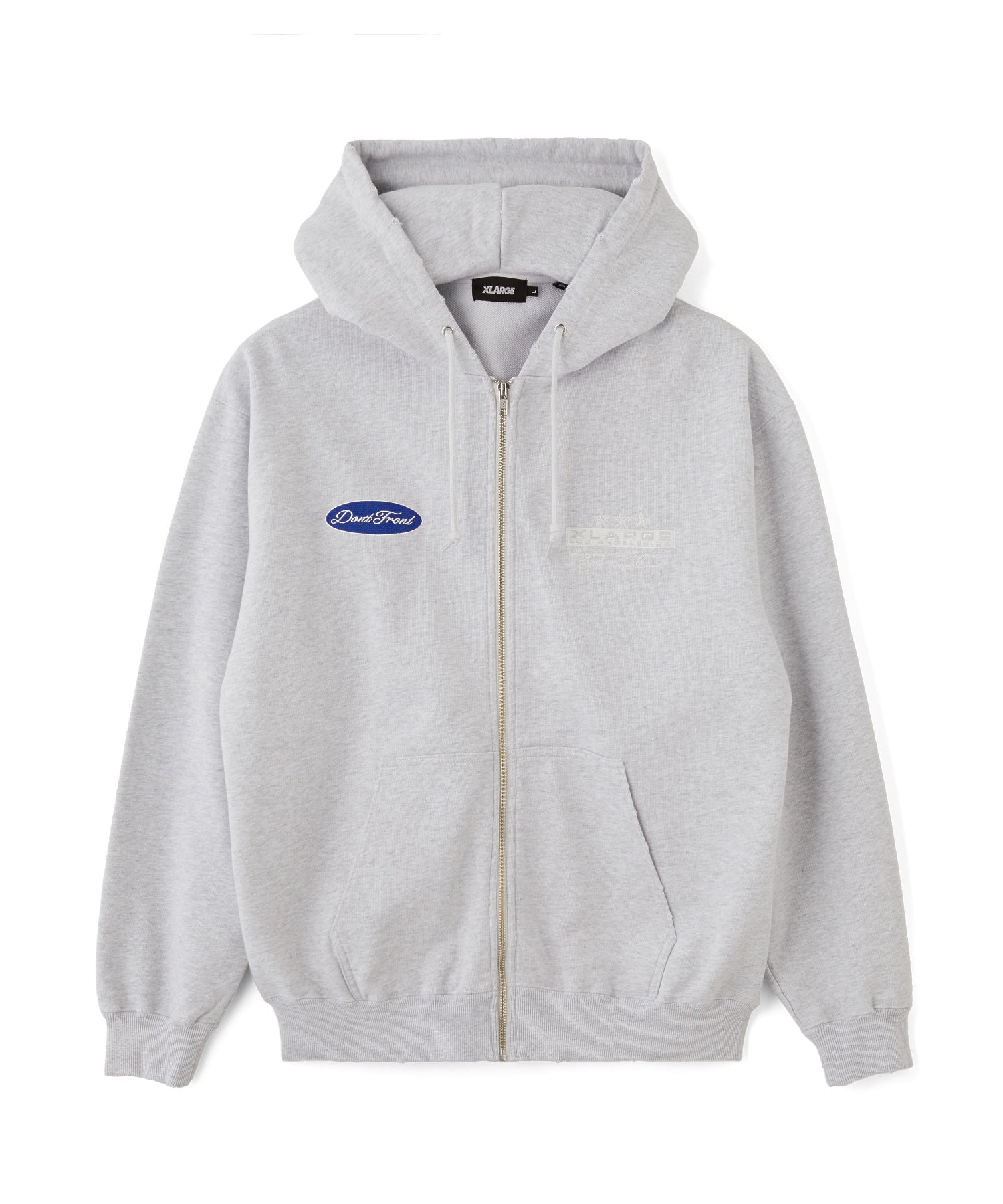 DAMAGED ZIP HOODED SWEATSHIRT