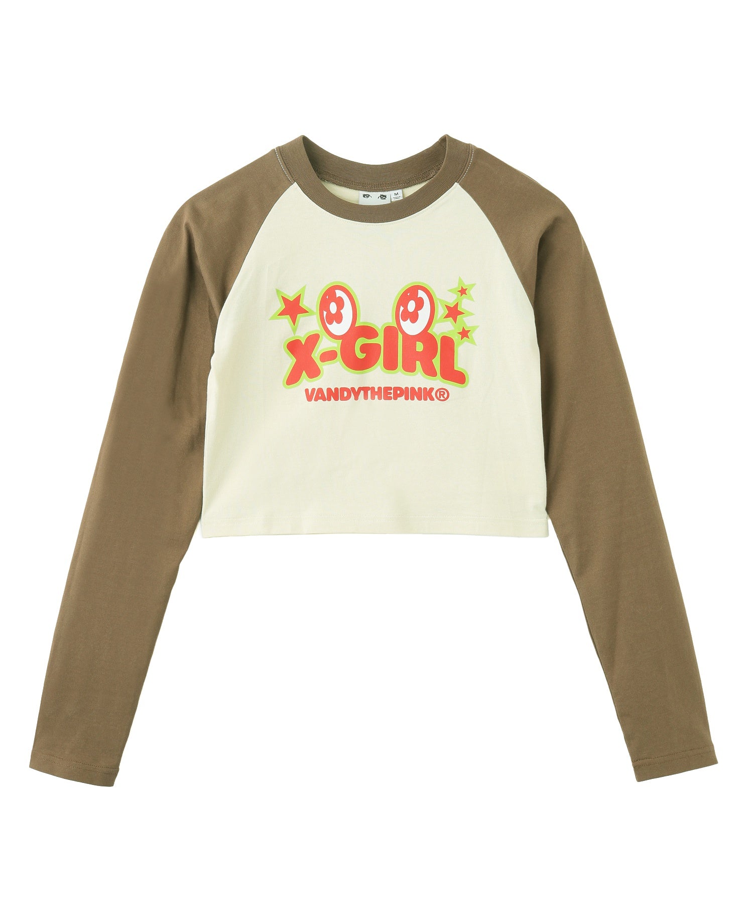 X-girl x VTP RAGLAN L/S BABY TEE