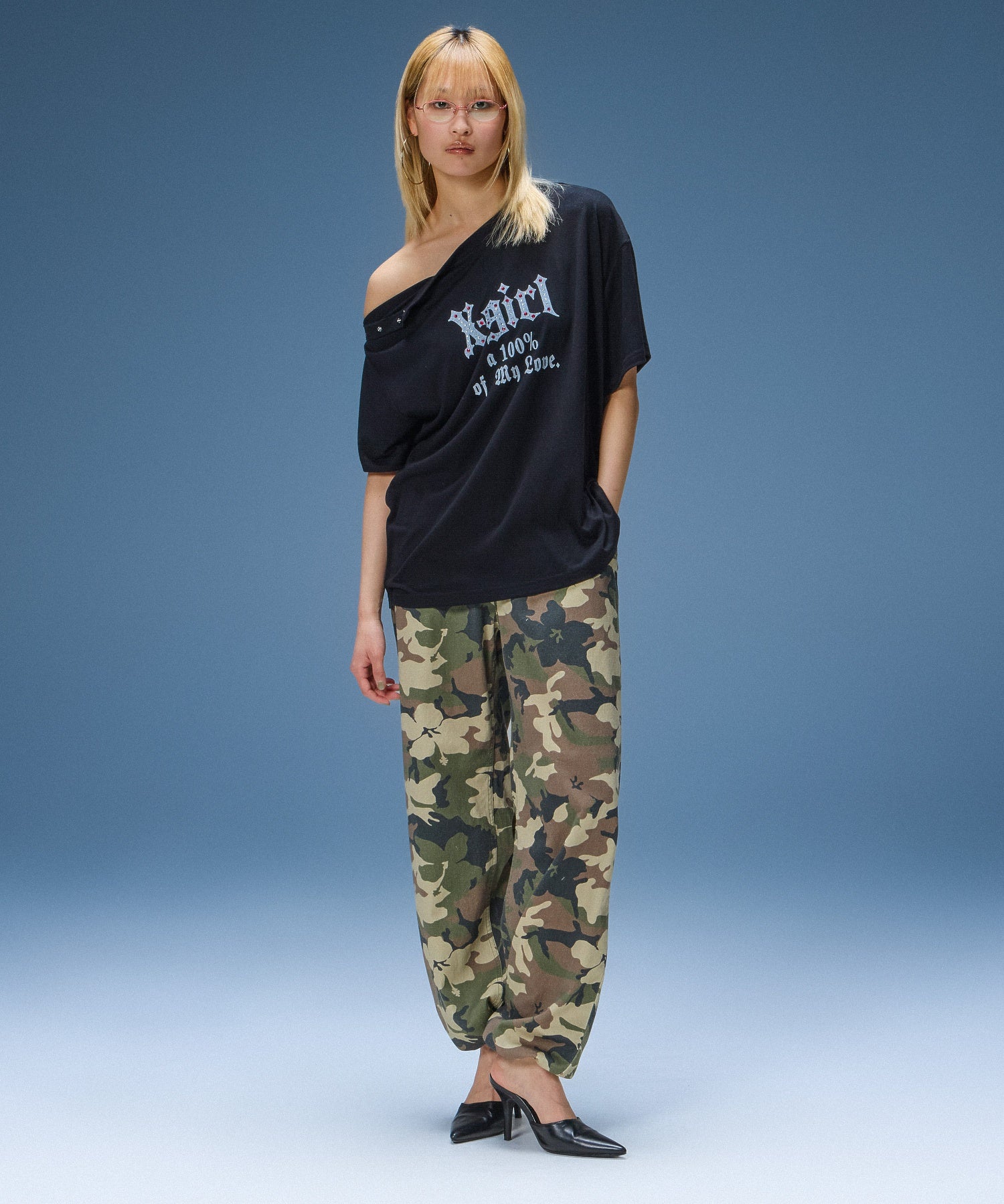 2WAY SHOULDER S/S TEE