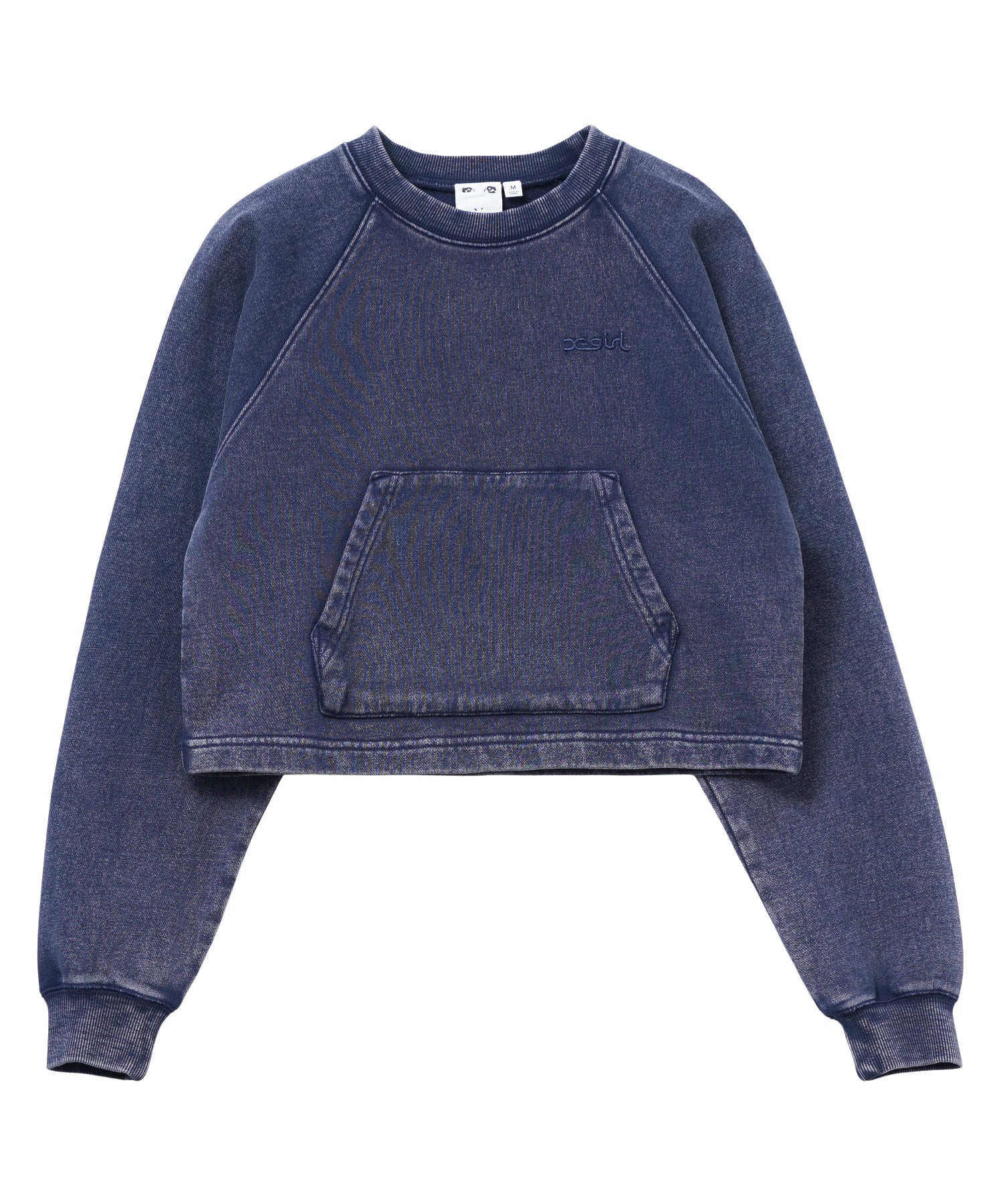 FADED CROPPED CREWNECK SWEAT TOP