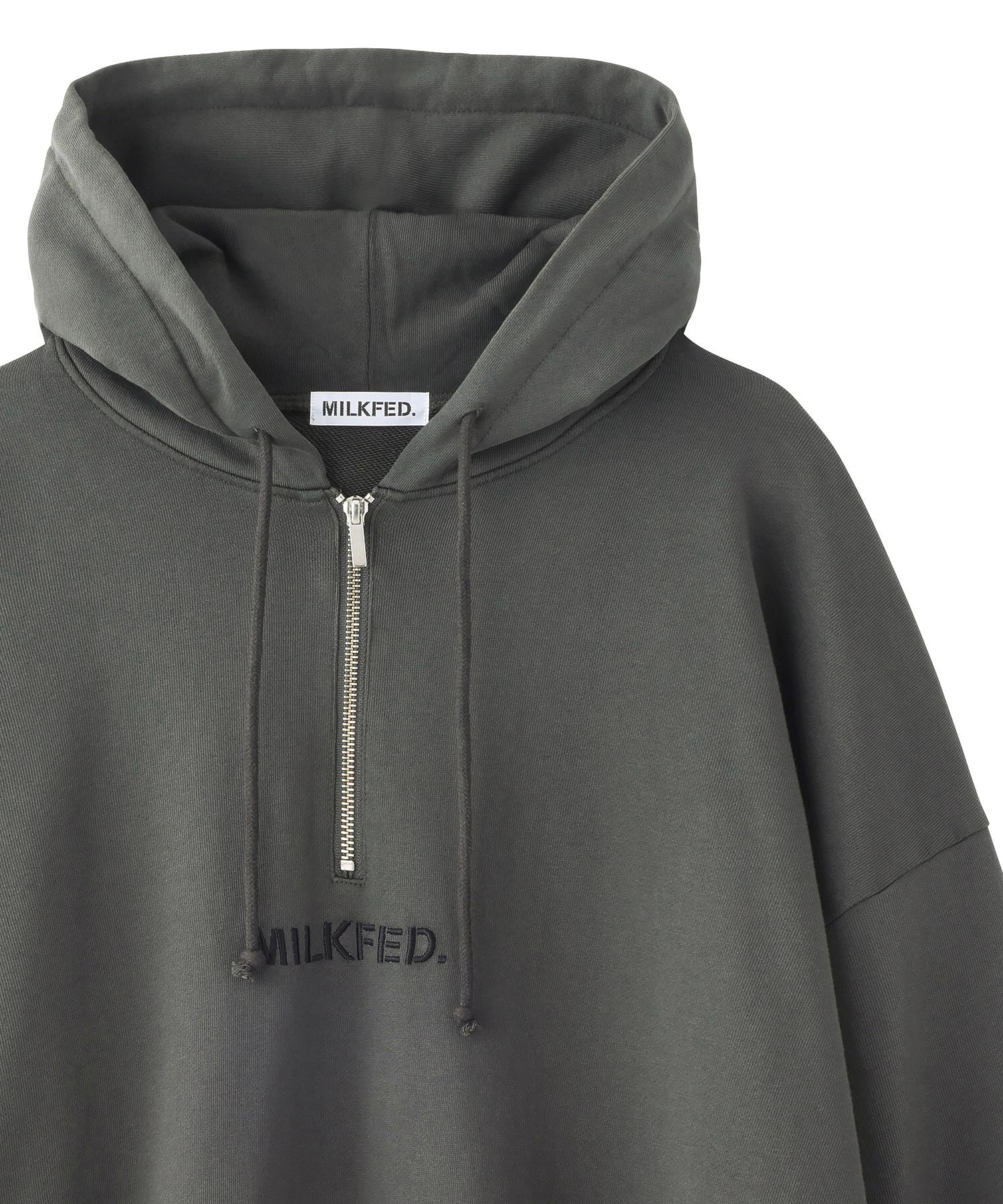 HALF ZIP SWEAT HOODIE MILKFED.