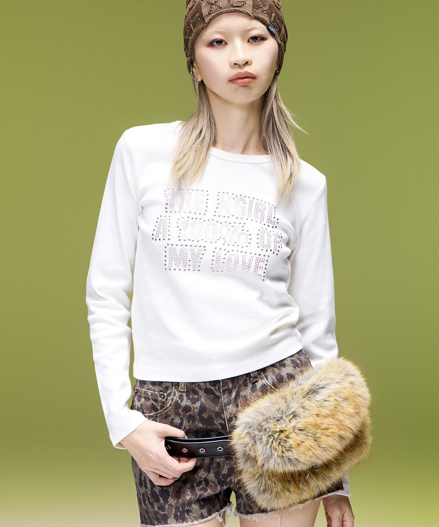 MULTI WAY FAUX FUR POCKET BELT