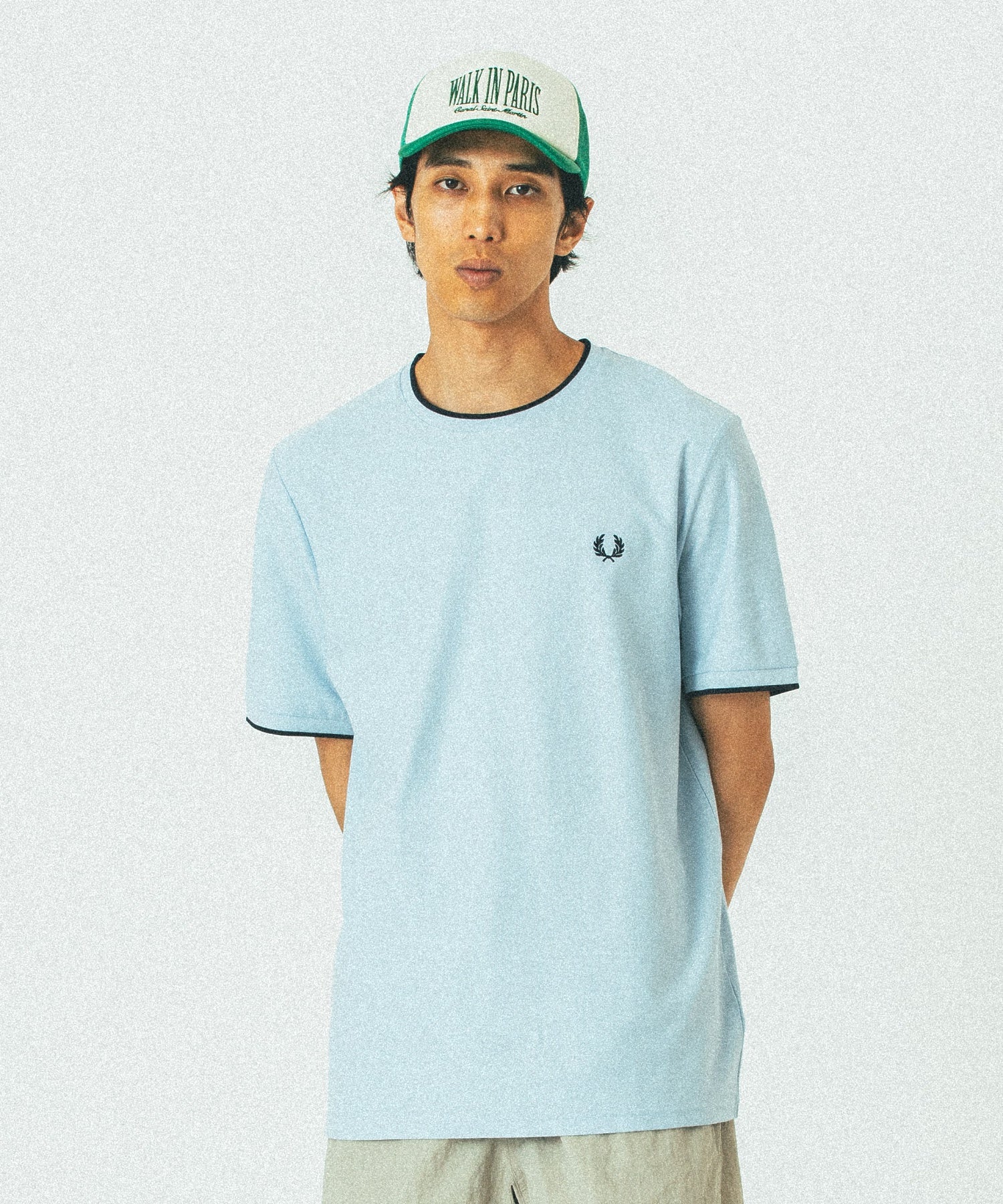FRED PERRY/フレッドペリー/CREPE PIQUE T-SHIRT M8585