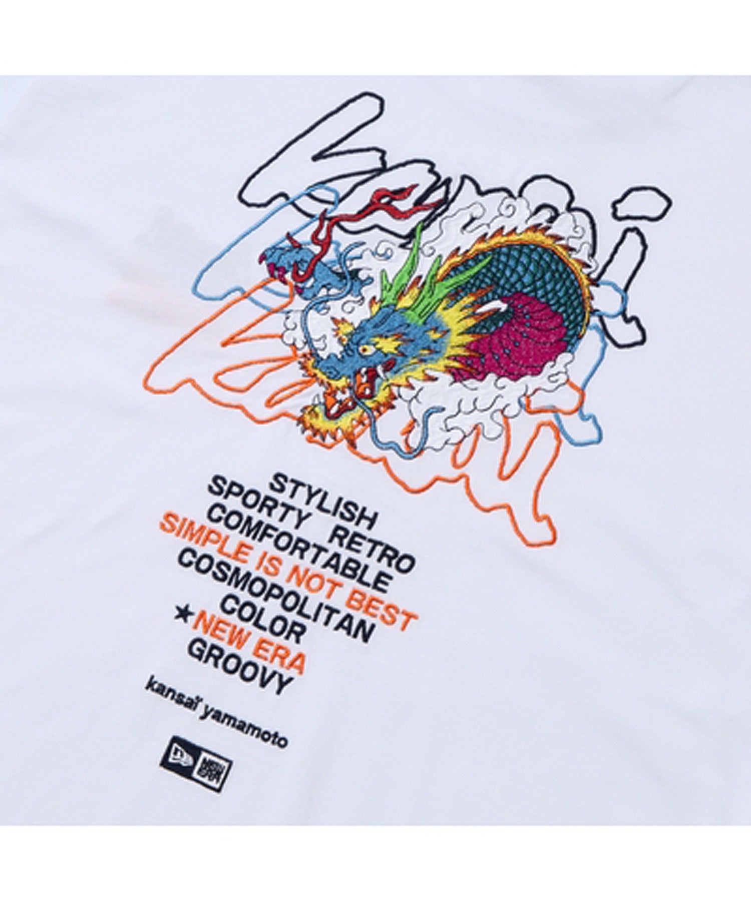 【NEWERA】SS CT TEE KANSAI DRAGON WHI