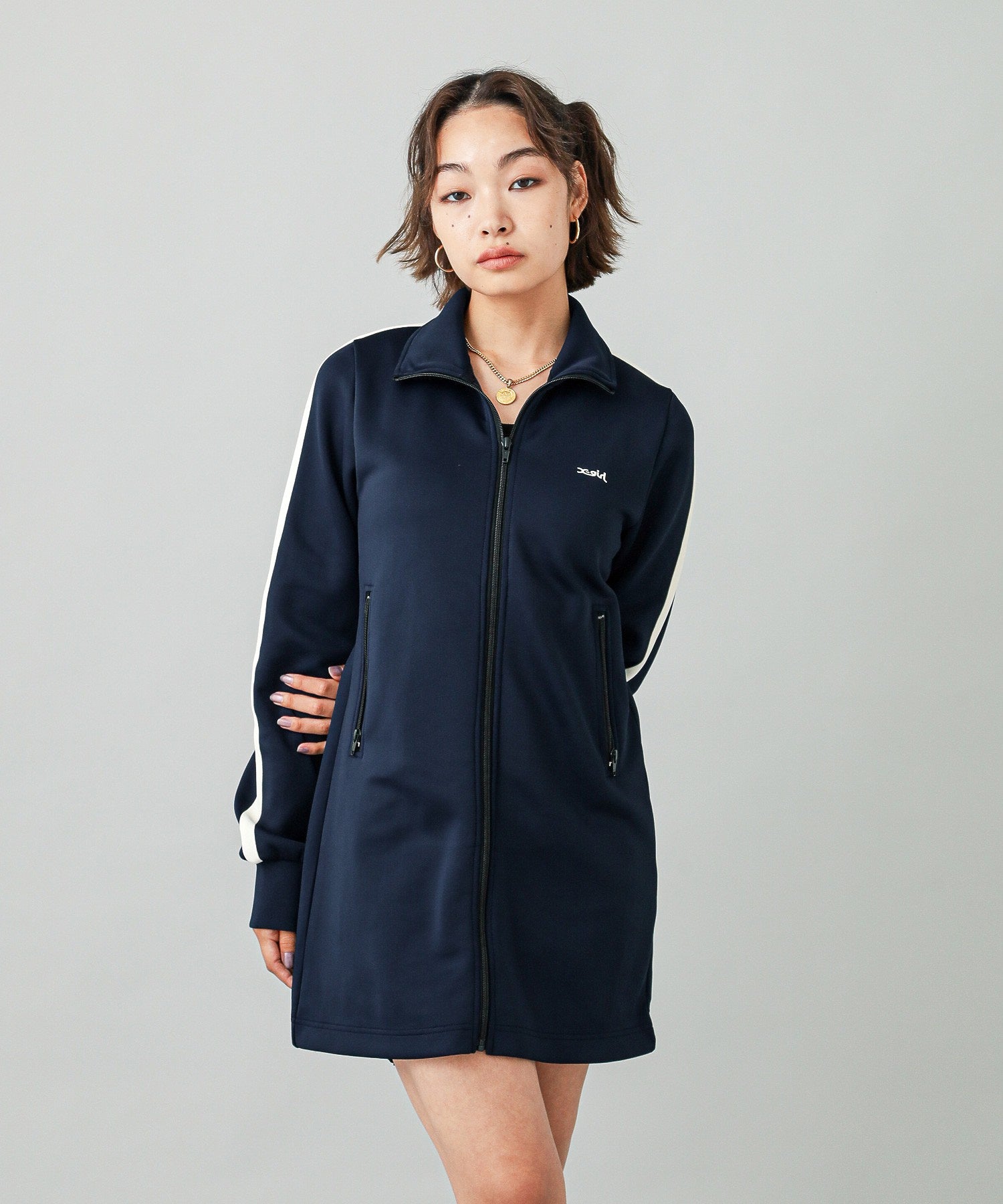 TRACK JERSEY DRESS
