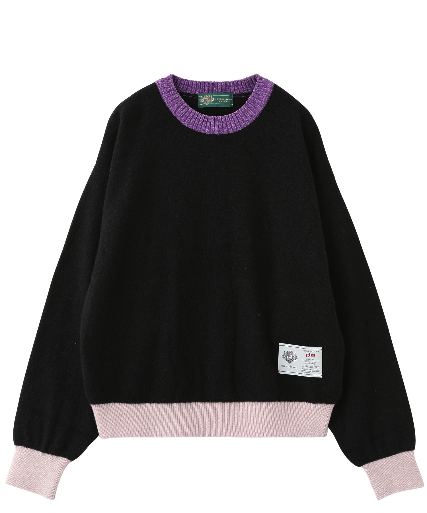 gimcontext/ジム コンテキスト/Color Blocked Cashmere Crew Neck 25505240