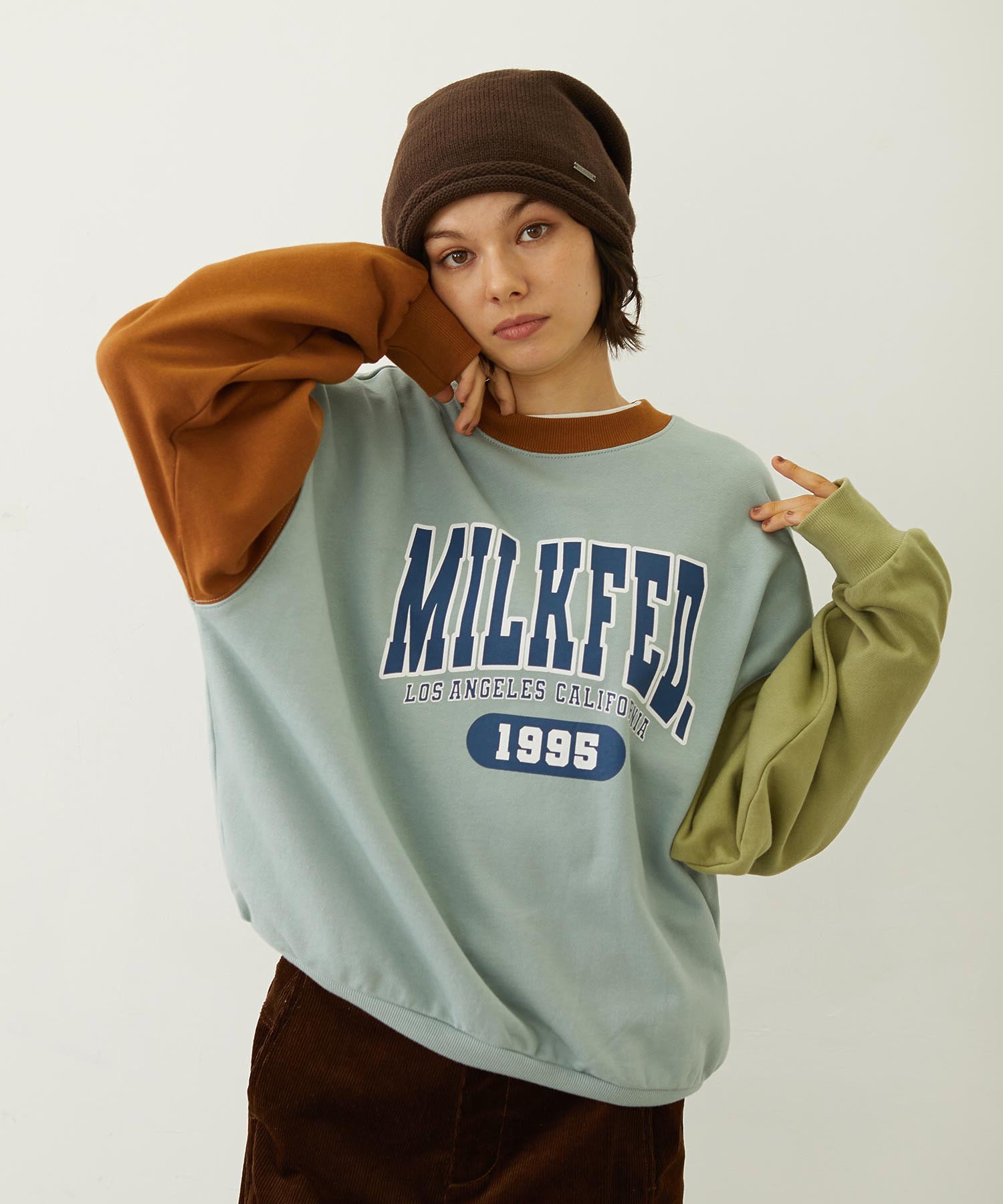 COLOR BLOCK SWEAT TOP