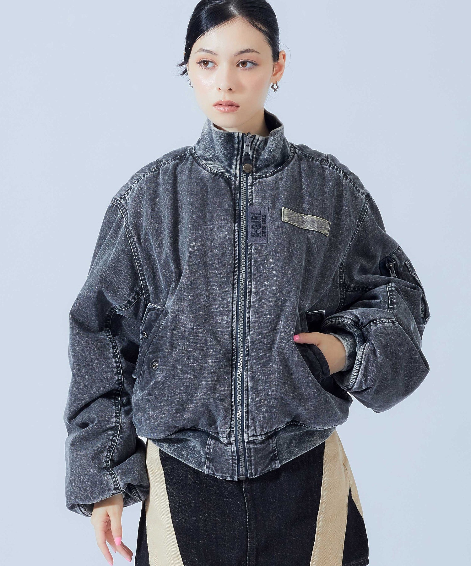 REVERSIBLE FADED MA-1 JACKET