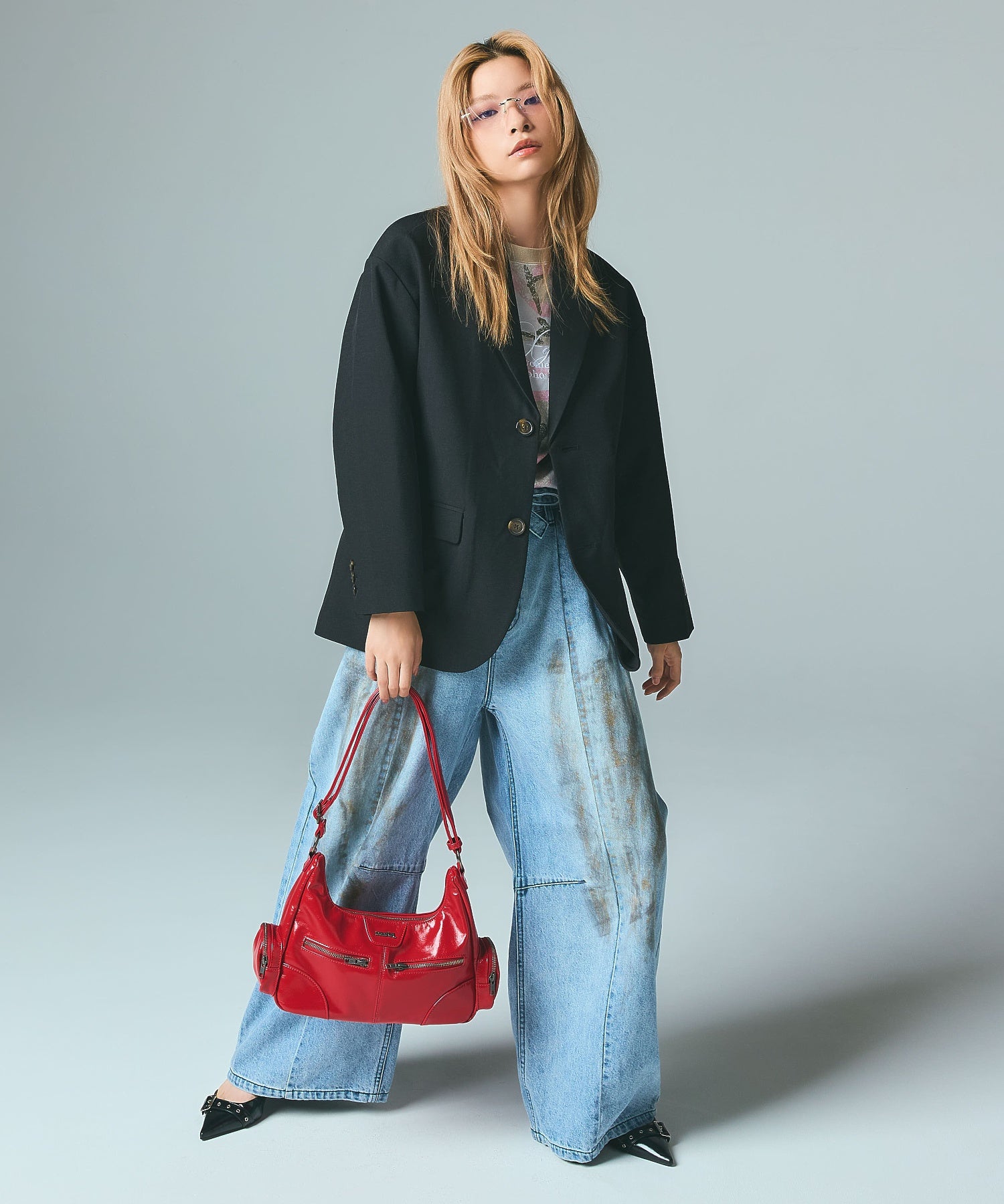 FADED CURSIVE SCRIPT LOGO CAMO S/S TEE