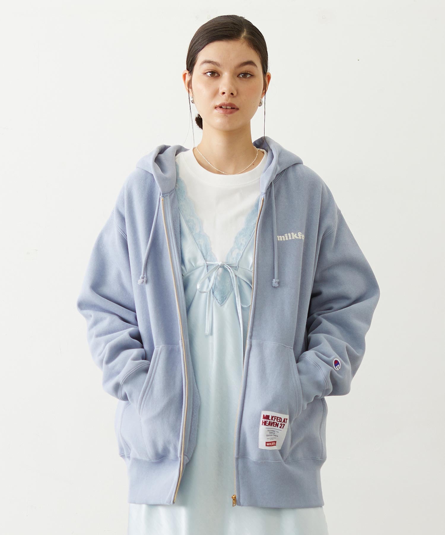 MILKFED.×CHAMPION SWEAT ZIP HOODIE