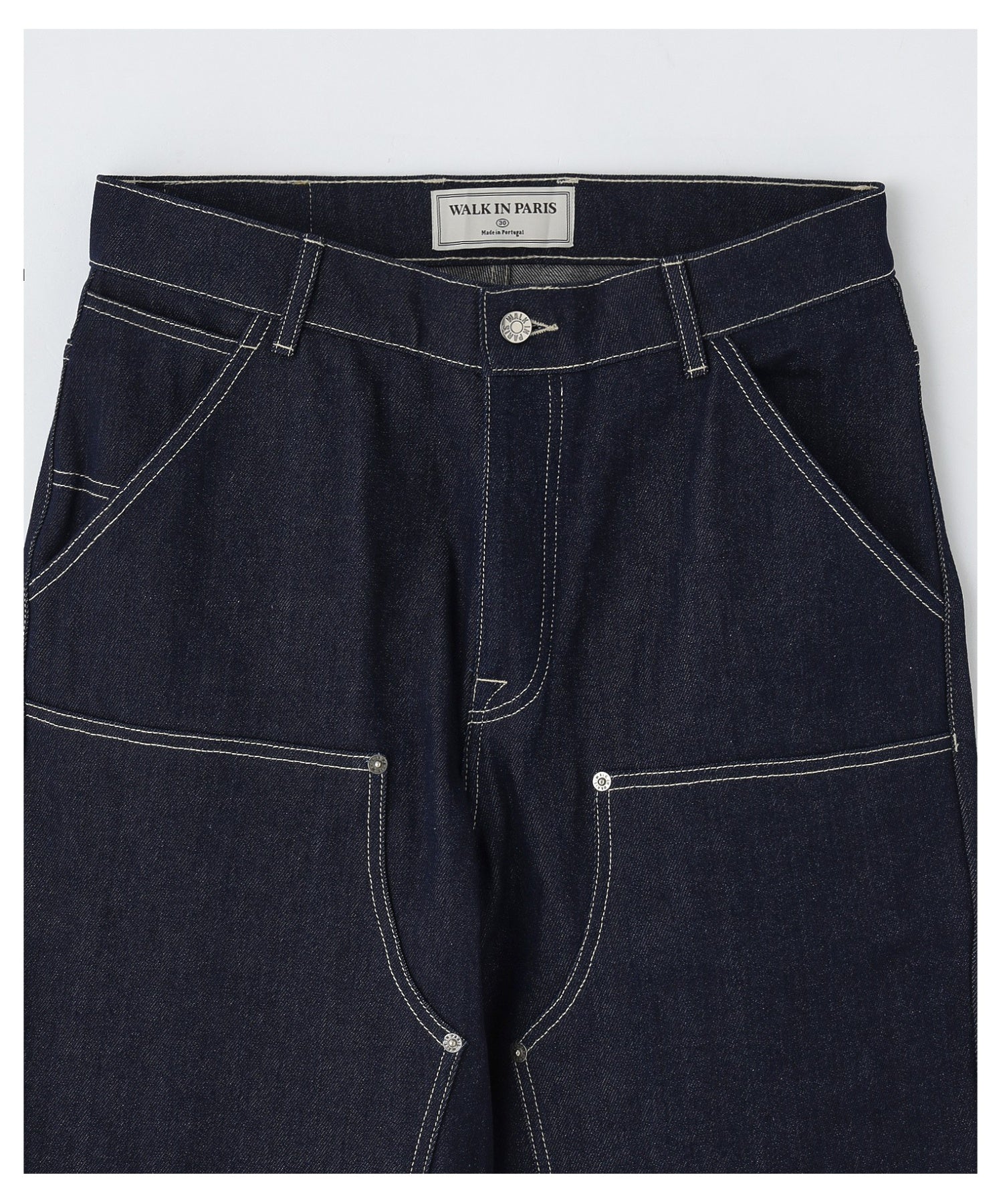 WALK IN PARIS/ウォーキンパリス/Indigo Double Knee Carpenter Pants