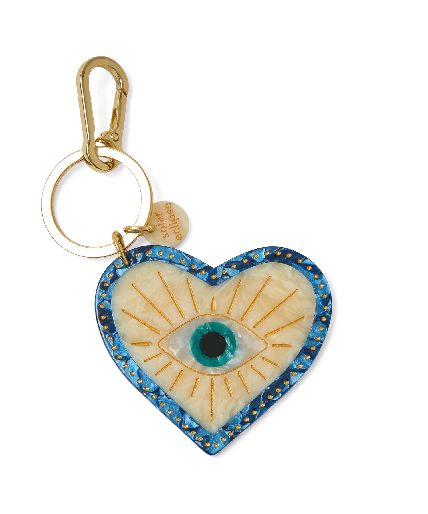 SOLAR ECLIPSE/HAND-PAINTED BAG CHARM