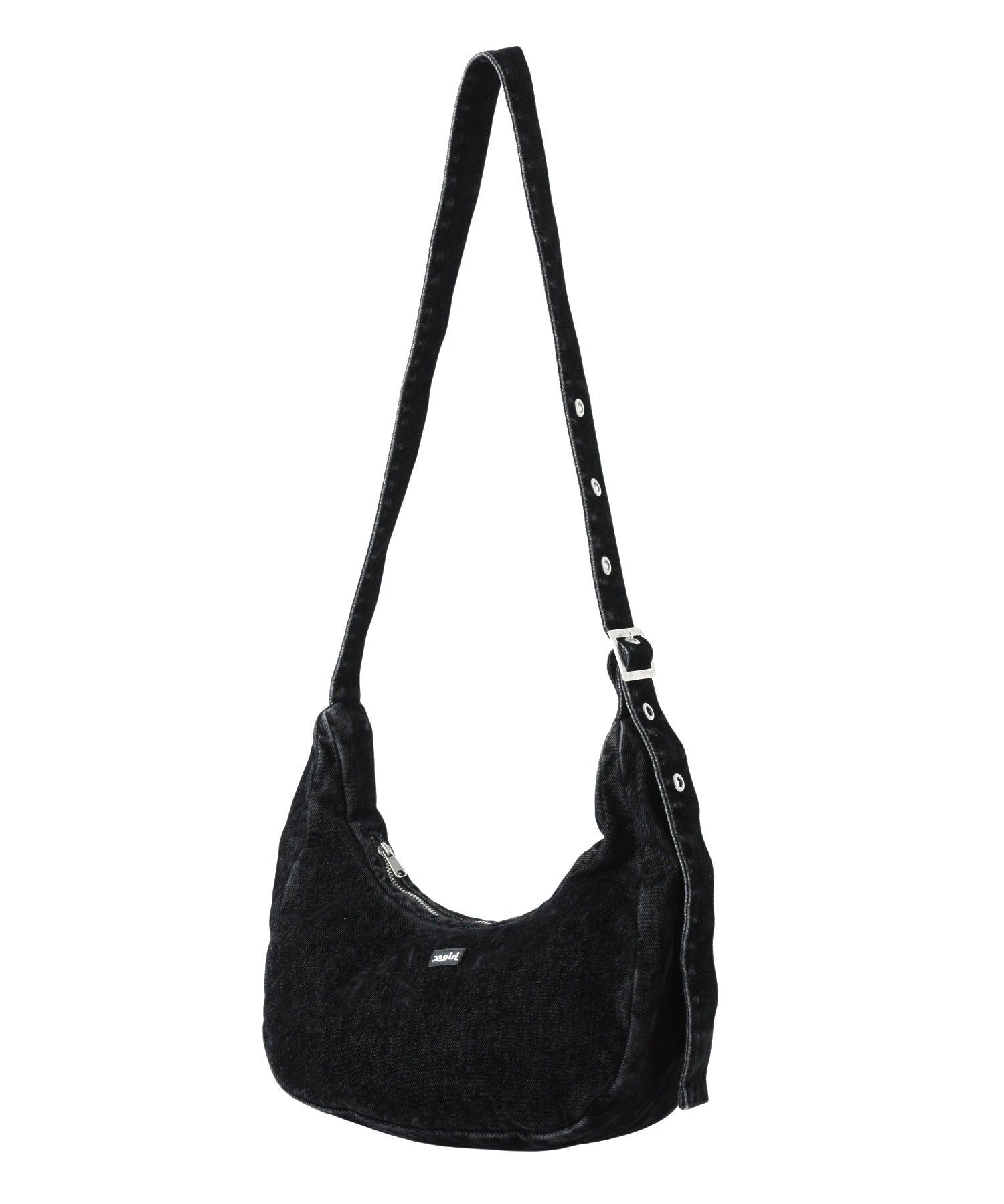 FLOCKED DENIM BAG