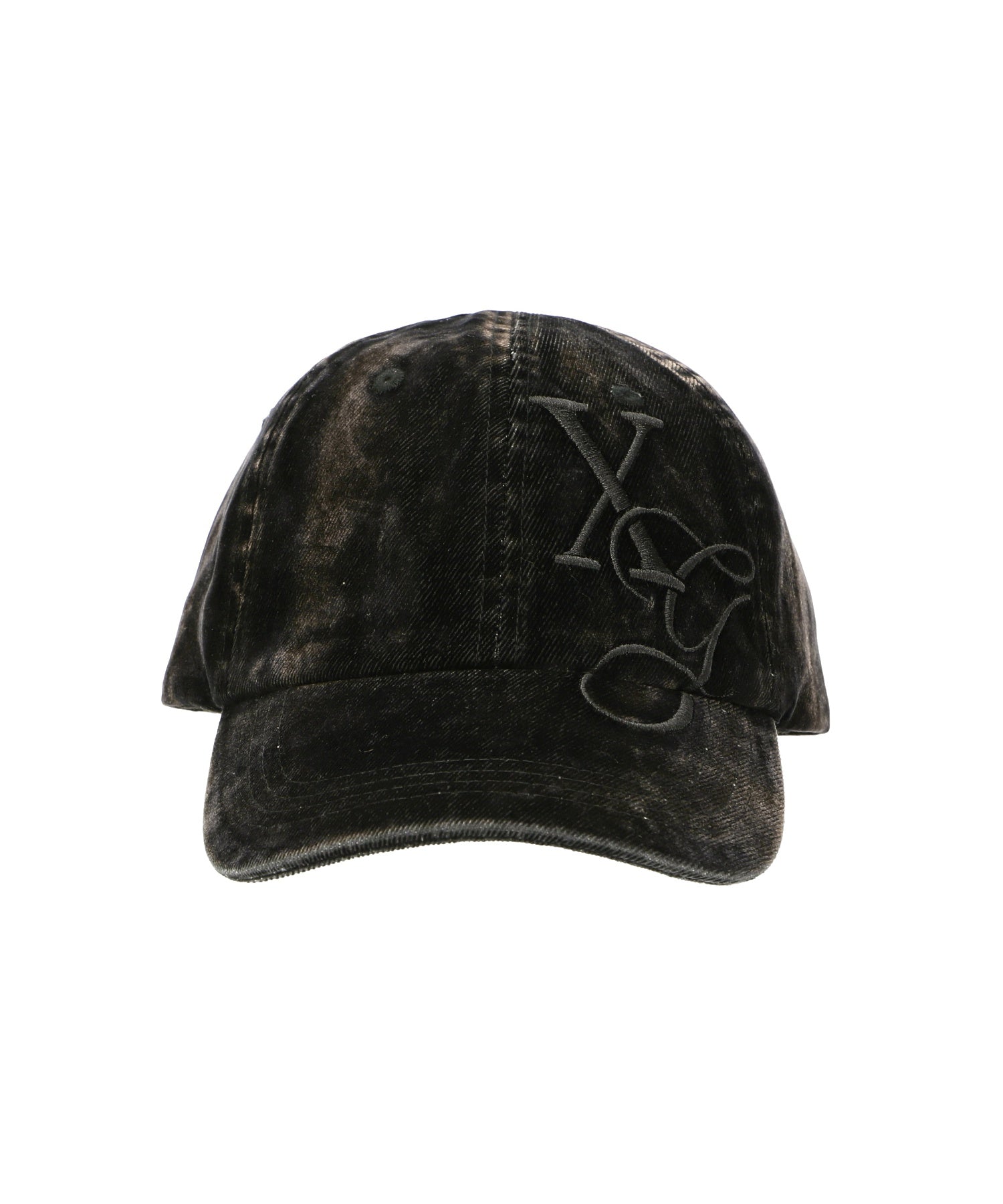 FLOCKED DENIM 6PANEL CAP
