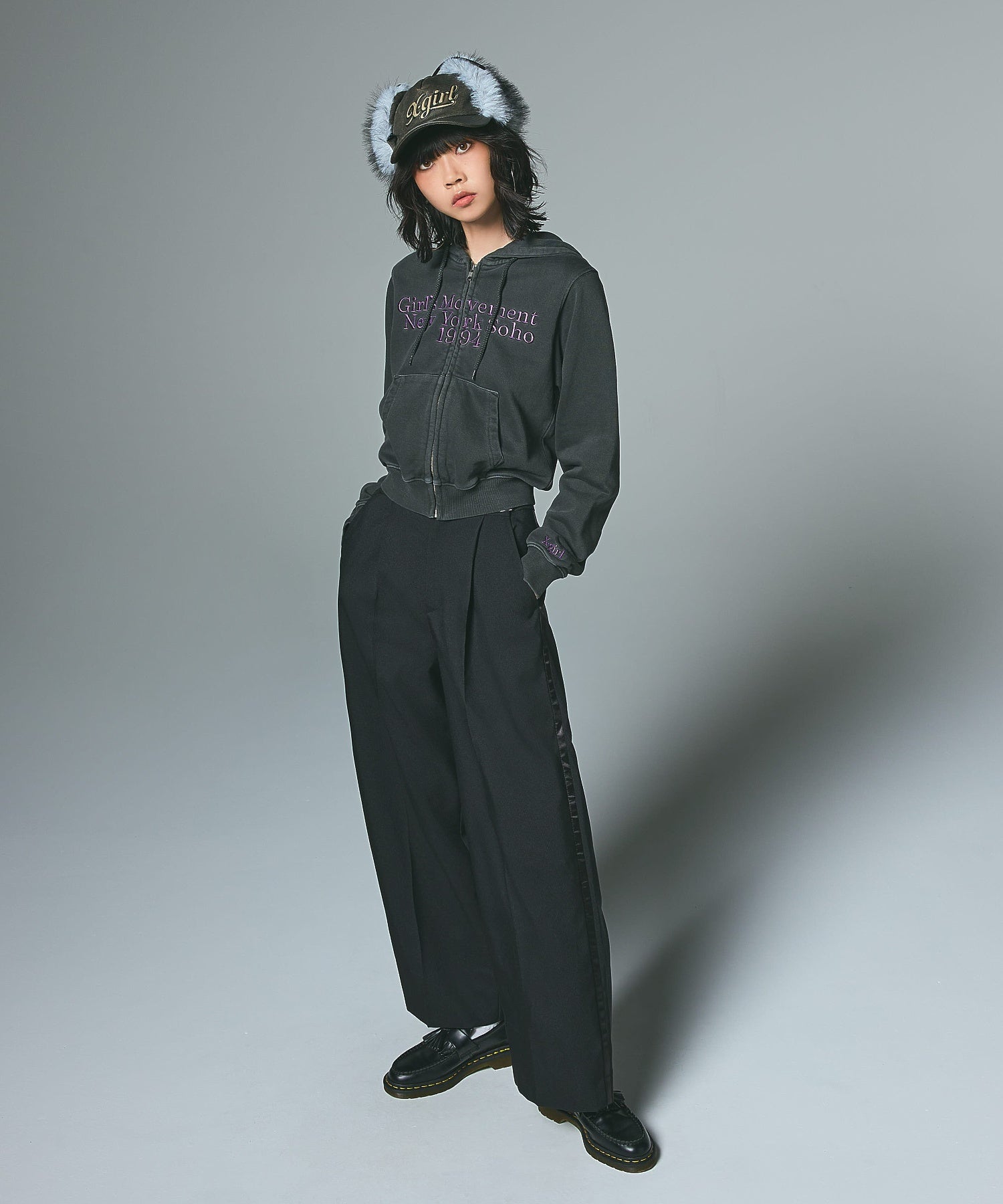 EMBOSSED LOGO PATCH EARFLAP CAP