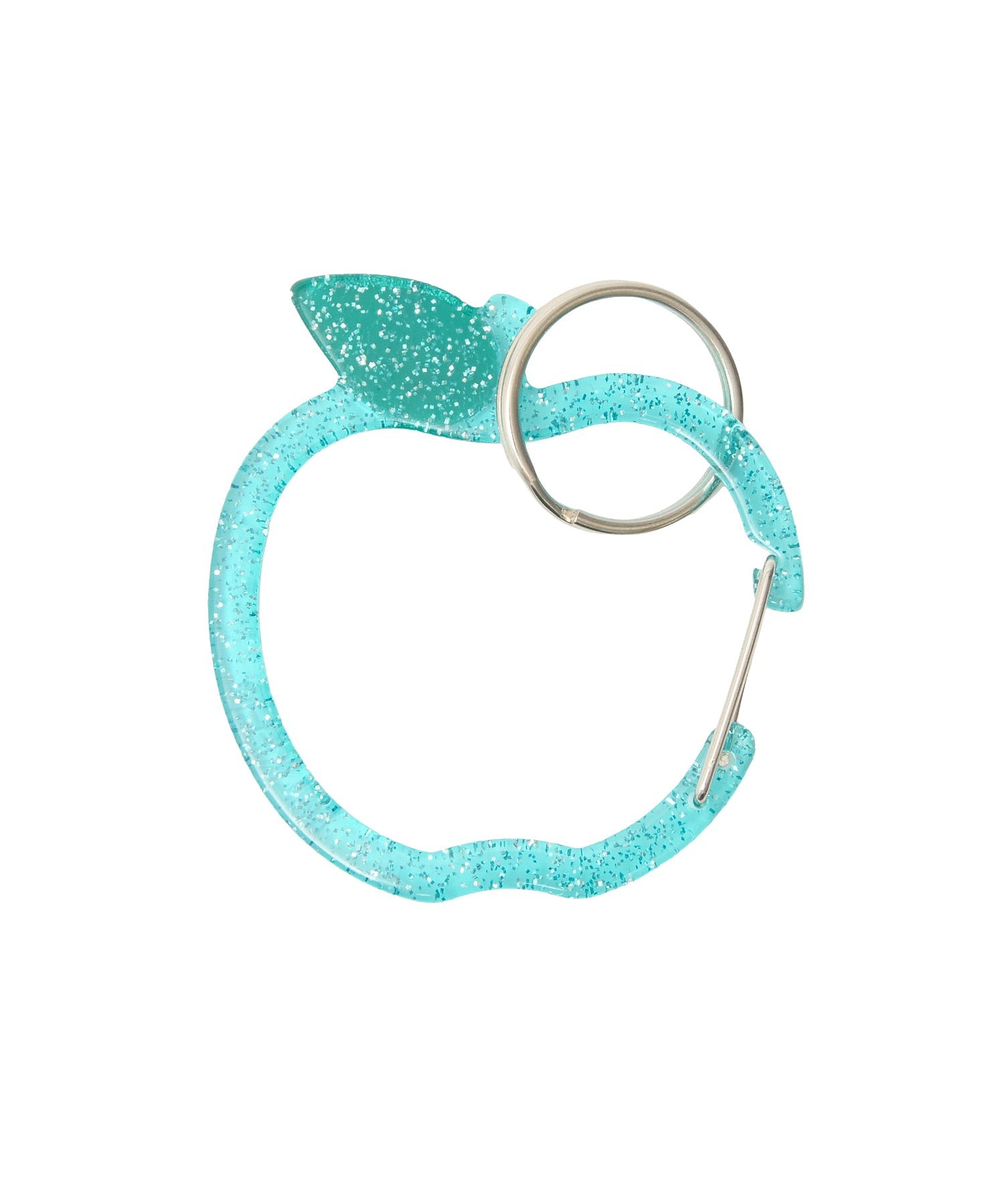 GLITTER APPLE CARABINER