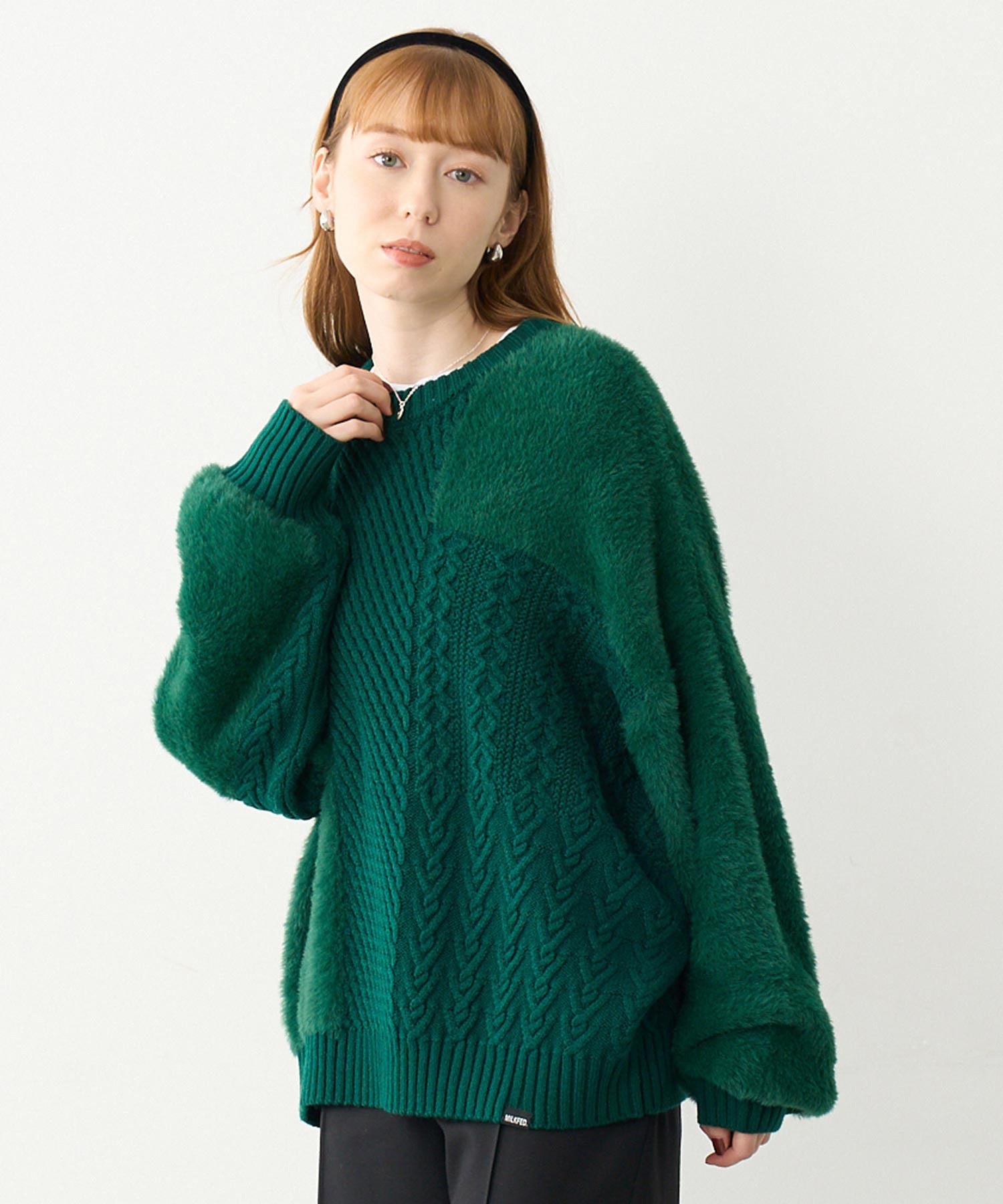 MULTI PANEL KNIT TOP