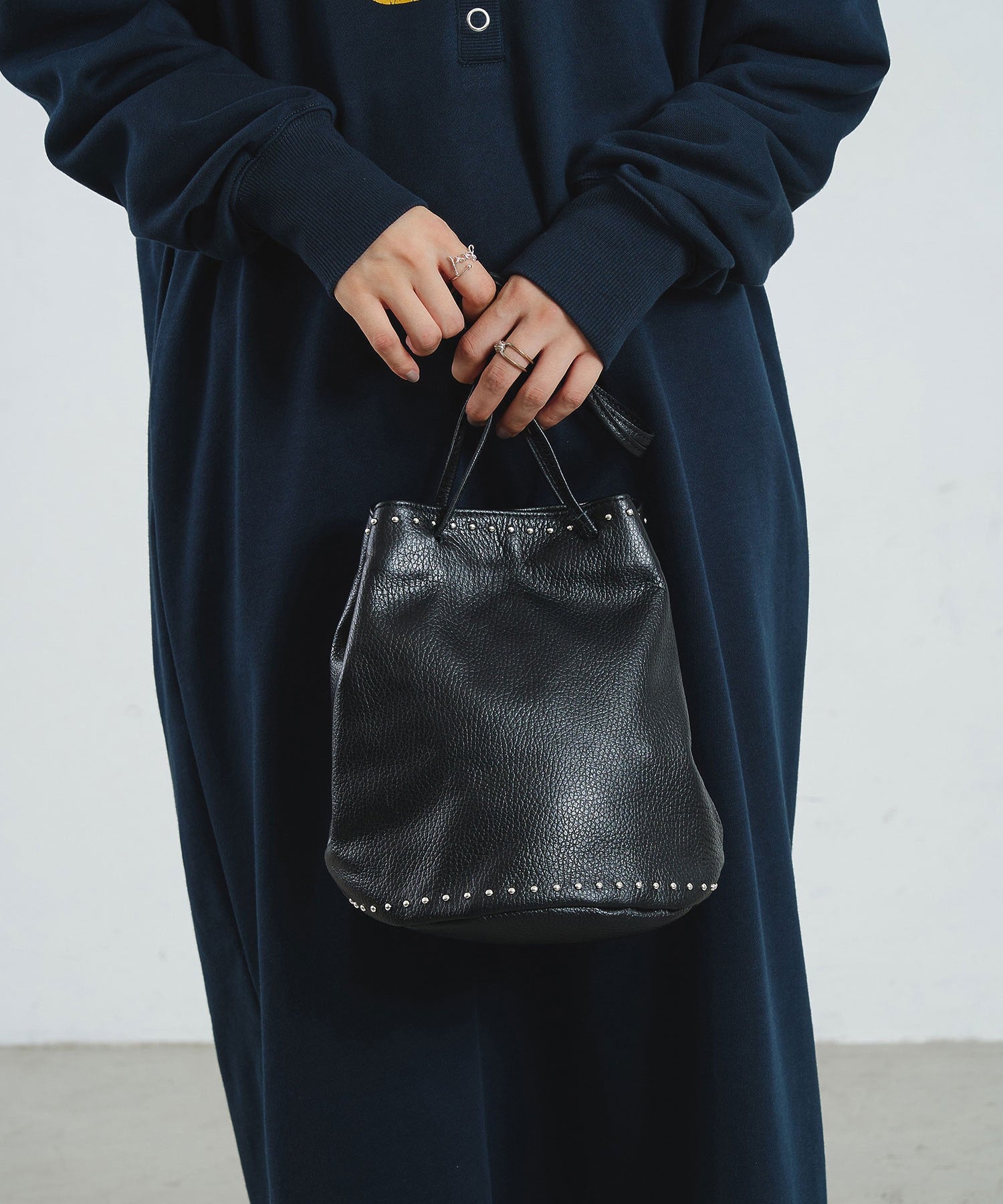 MILLELA FIRENZE/STUDS DRAWSTRING BAG