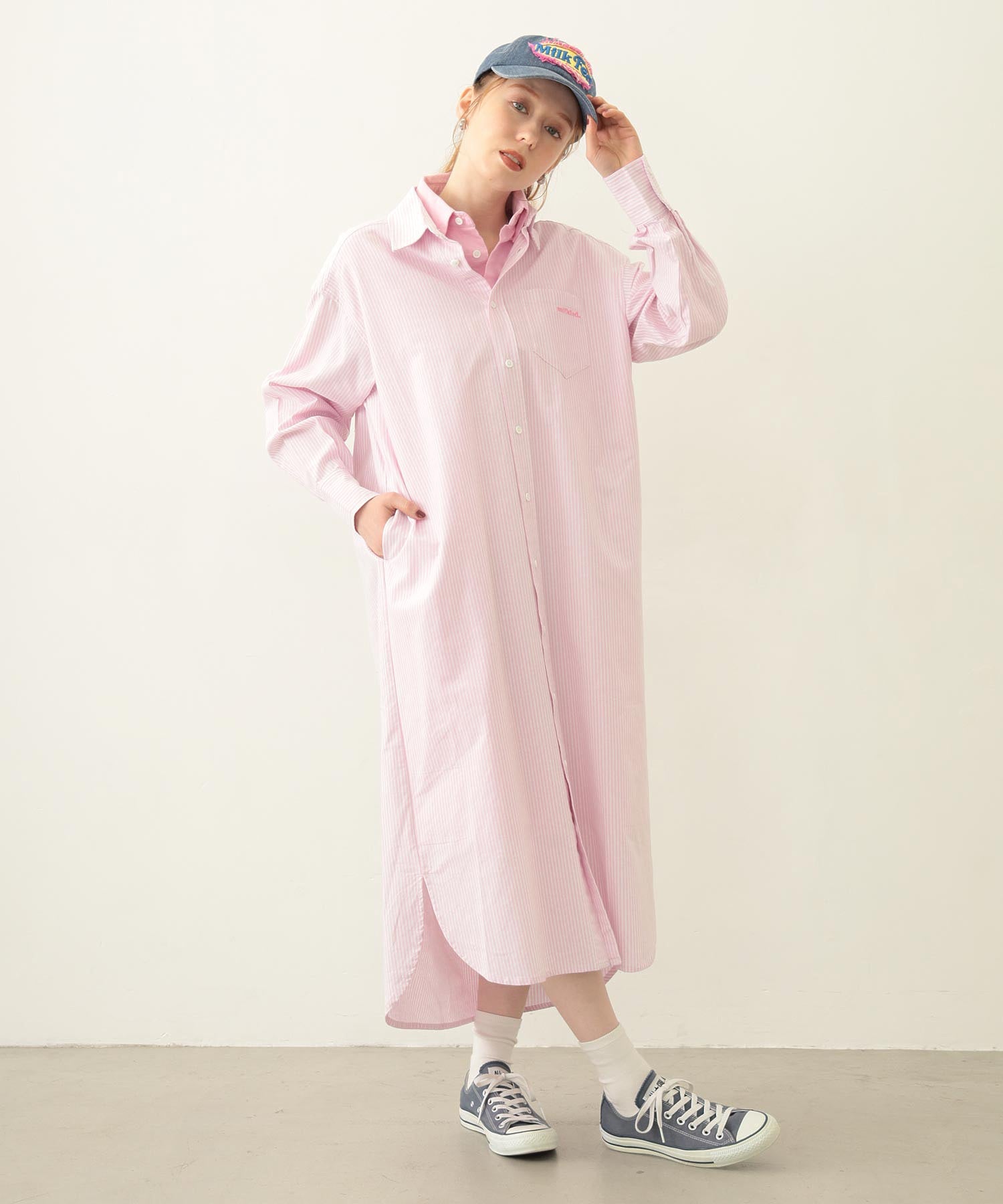 LAYERED SHIRTS DRESS