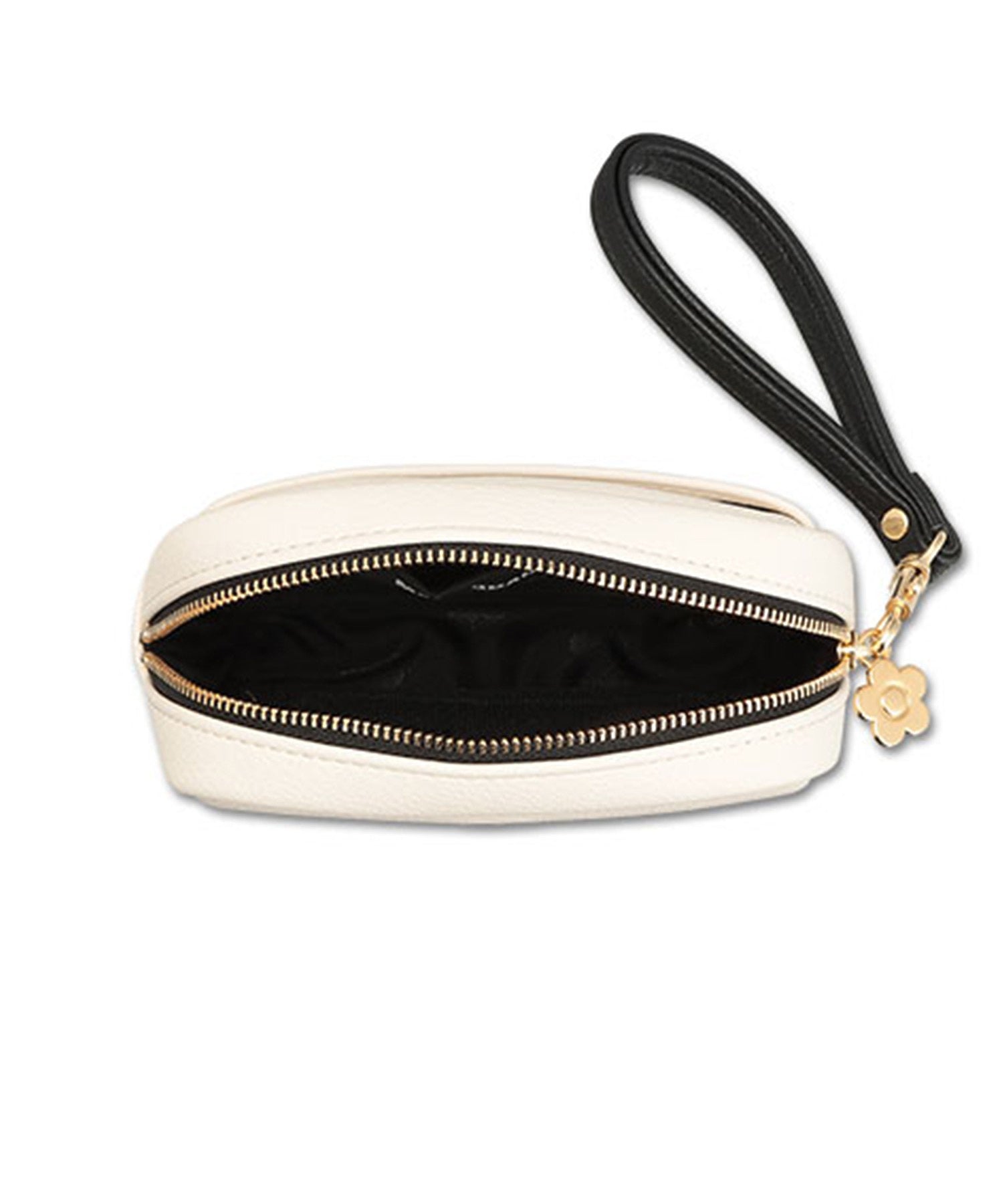 MARY QUANT/ENAMEL DAISY PATCH MINIMAL POUCH