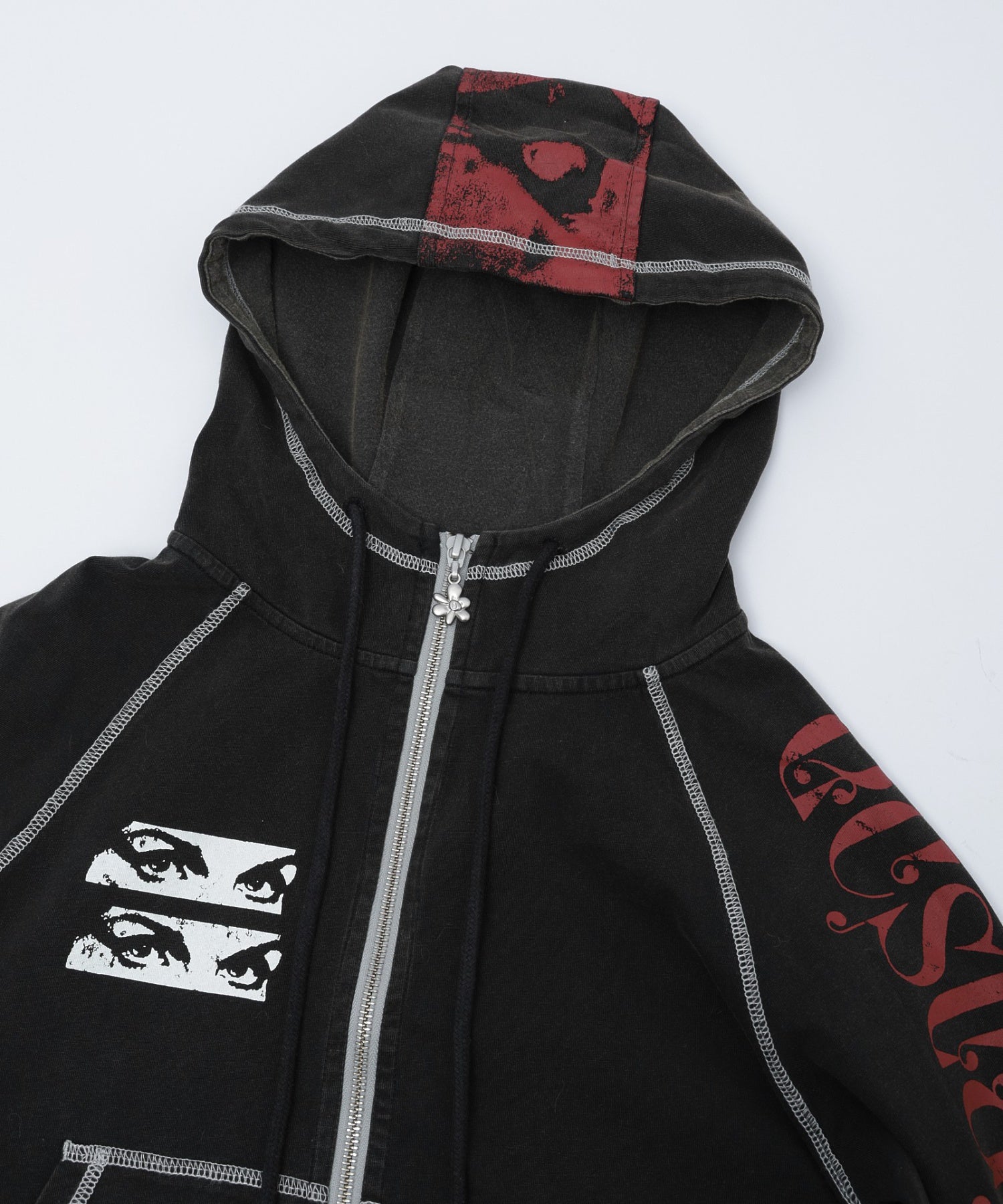 PERKS AND MINI/パークスアンドミニ/W CELESTIAL EQUATOR HOOD ZIP THRU SWT 4629