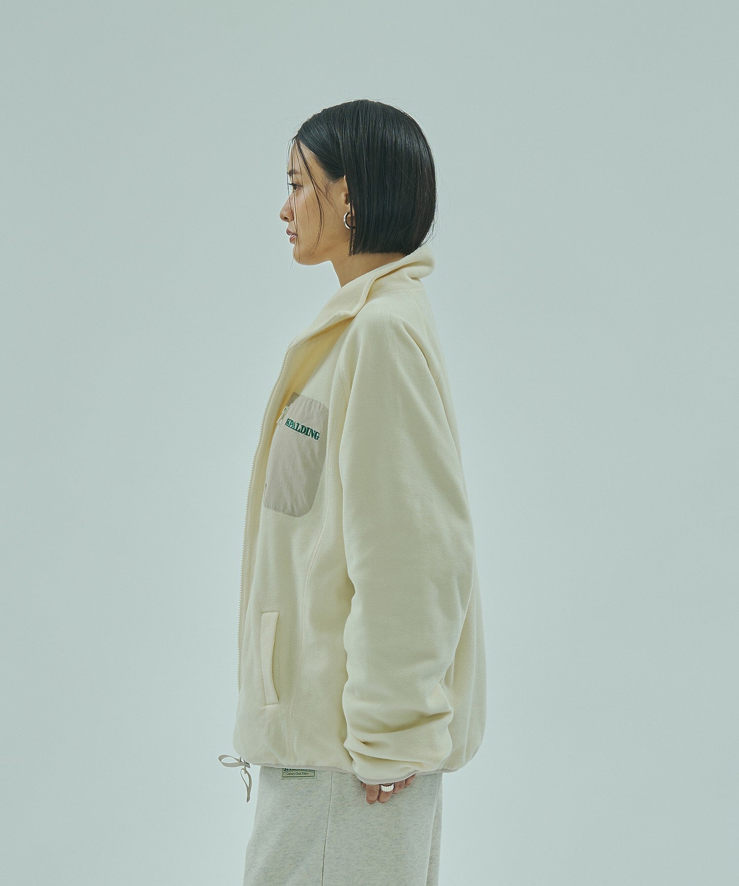 SPALDING x ROSE BUD FLEECE JACKET