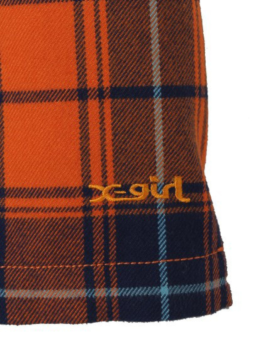 PLAID SKIRT X-girl