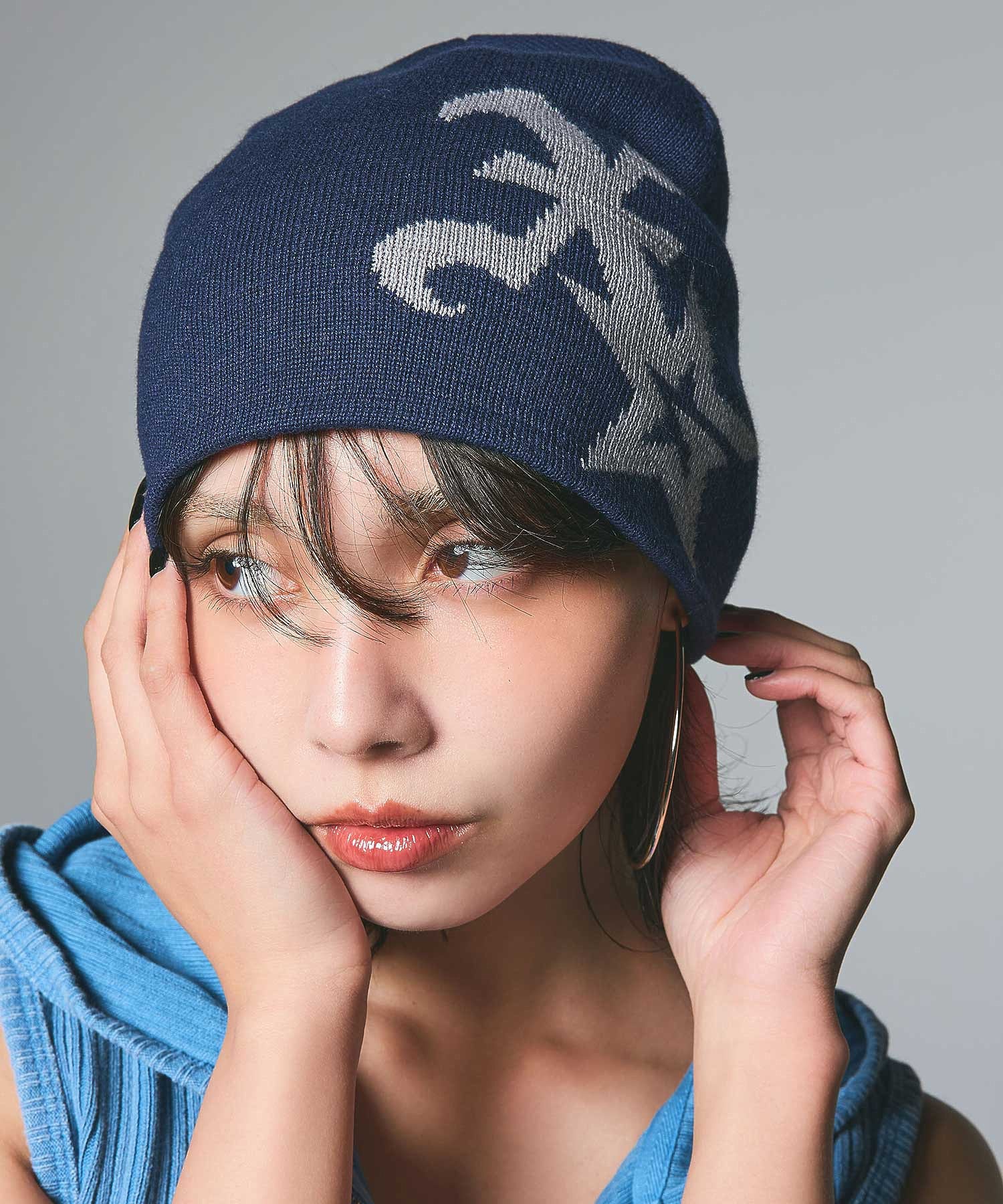 XG STAR LOGO JACQUARD BEANIE