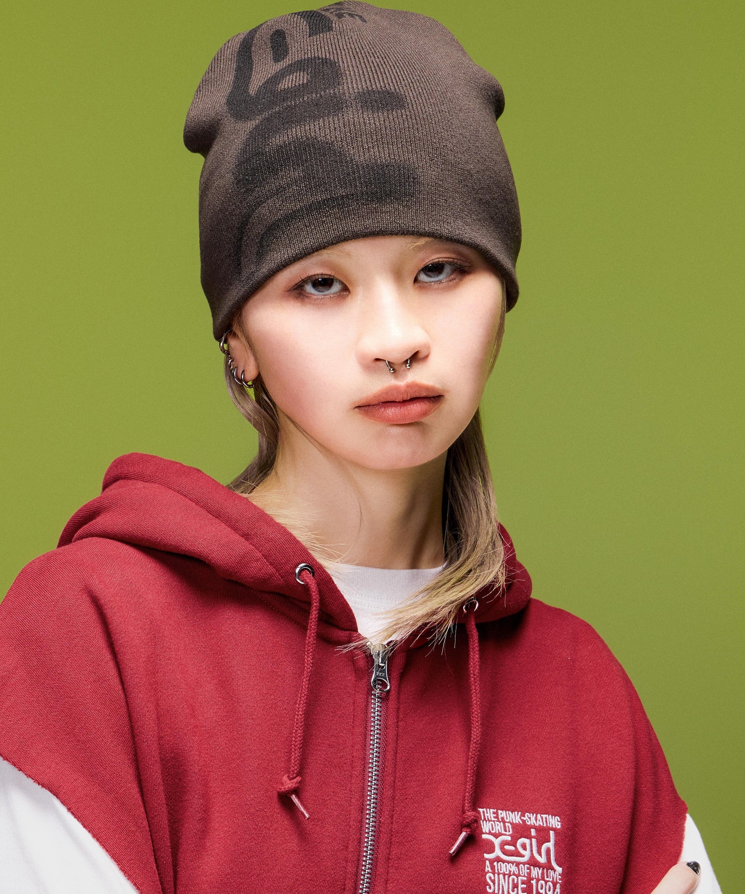 SIGNBOARD LOGO ZIP UP SWEAT VEST
